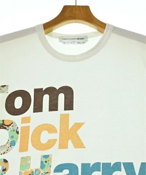 Comme des Garcons SHIRT T-Shirts Cotton Short Sleeve Logo Print Crew Neck White Size US L / EU 52-54 / 3 - 4 Thumbnail