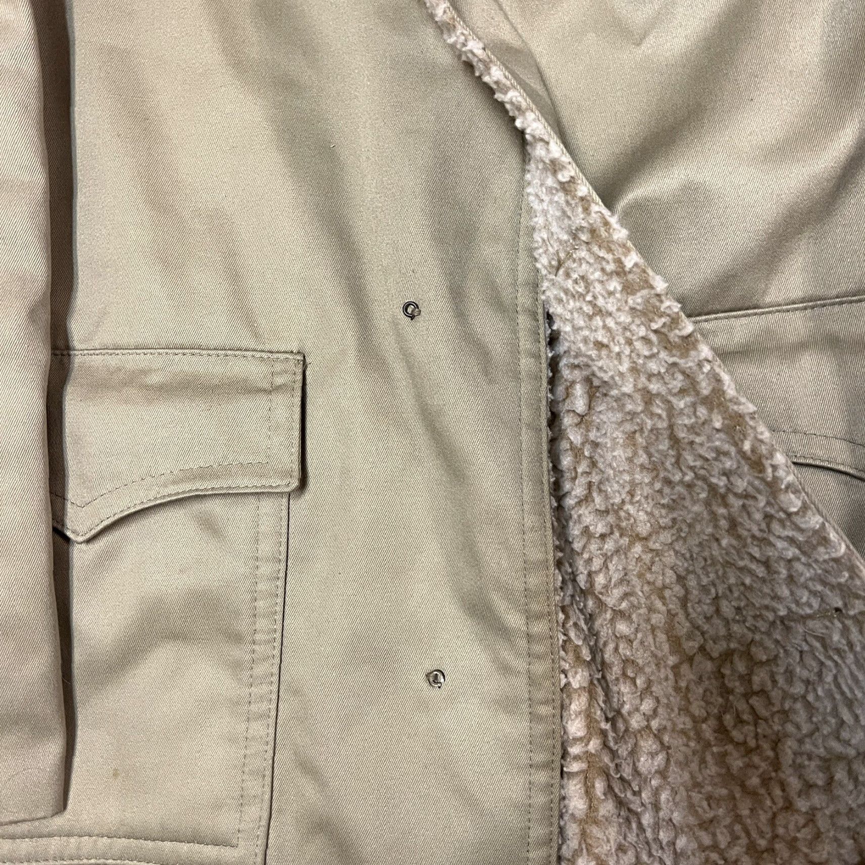 Vintage VINTAGE Woolrich Sherpa Lined Jacket Mens 42 Workwear Casual Winter Overcoat Size US XS / EU 42 / 0 - 7 Thumbnail