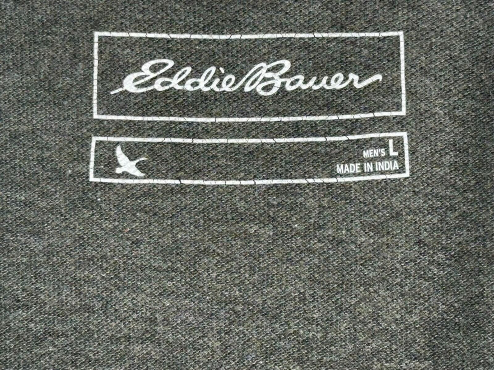 Eddie Bauer Eddie Bauer 1/4 Button 100% Cotton Polo Shirt Green Mens L Size US L / EU 52-54 / 3 - 6 Thumbnail