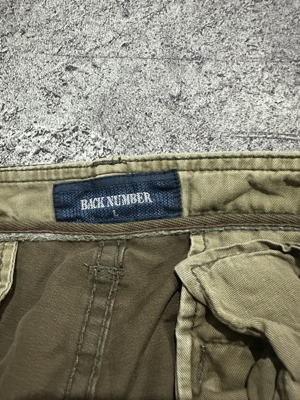Japanese Brand Japanese Back Number Sunfaded Cargo Pants Military GOA Style Size US 31 - 10 Thumbnail