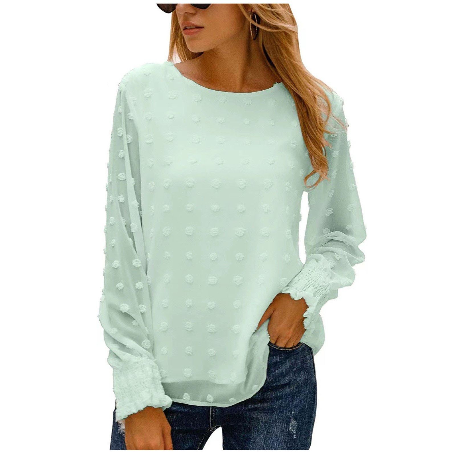 Other Blooming Jelly Women's L Sheer Chiffon Pom Pom Blouse Size L / US 10 / IT 46 - 1 Thumbnail