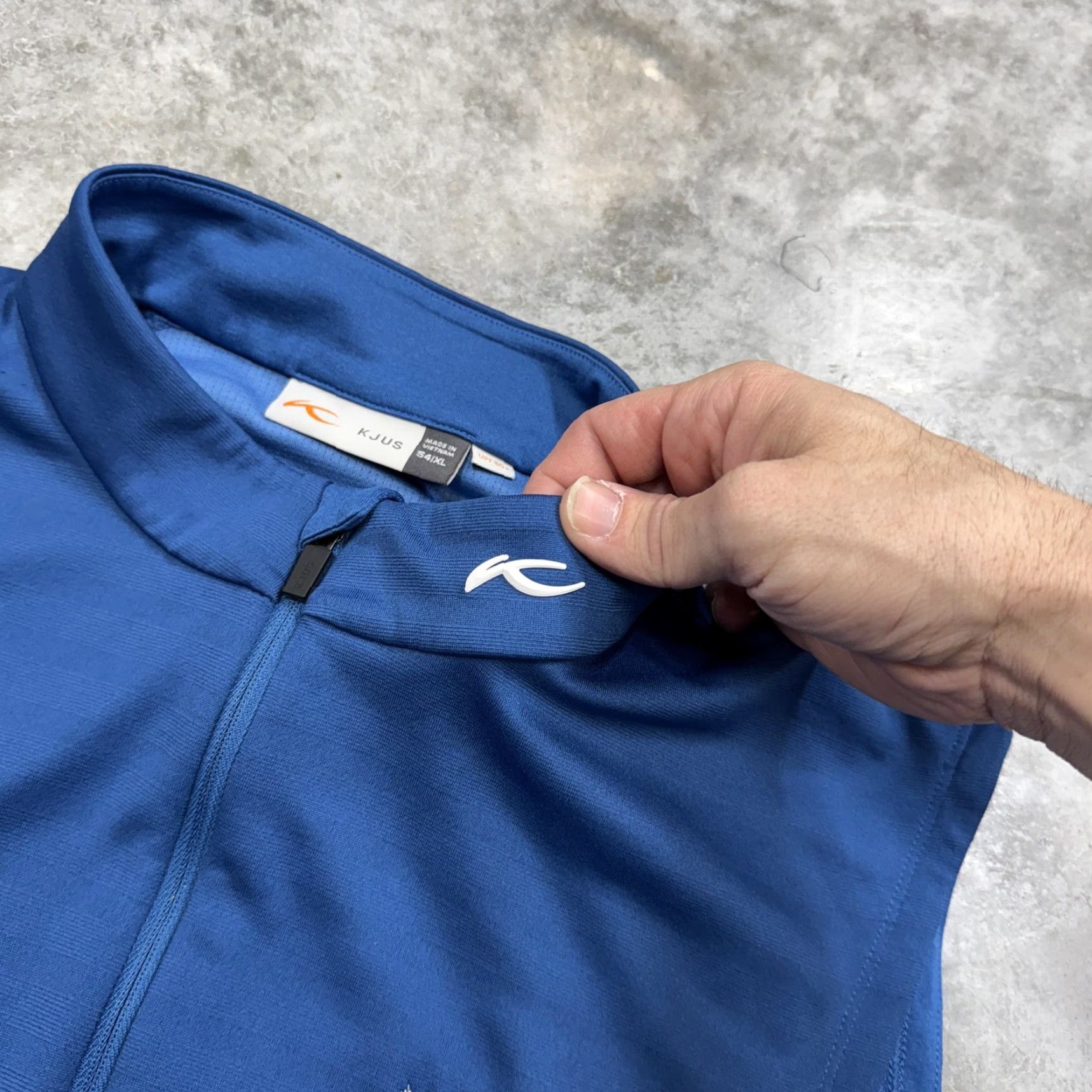KJUS KJUS Vest Mens XL Blue Full Zip Golf Performance Sleeveless UPF 50+ Athletic Size US XL / EU 56 / 4 - 4 Thumbnail
