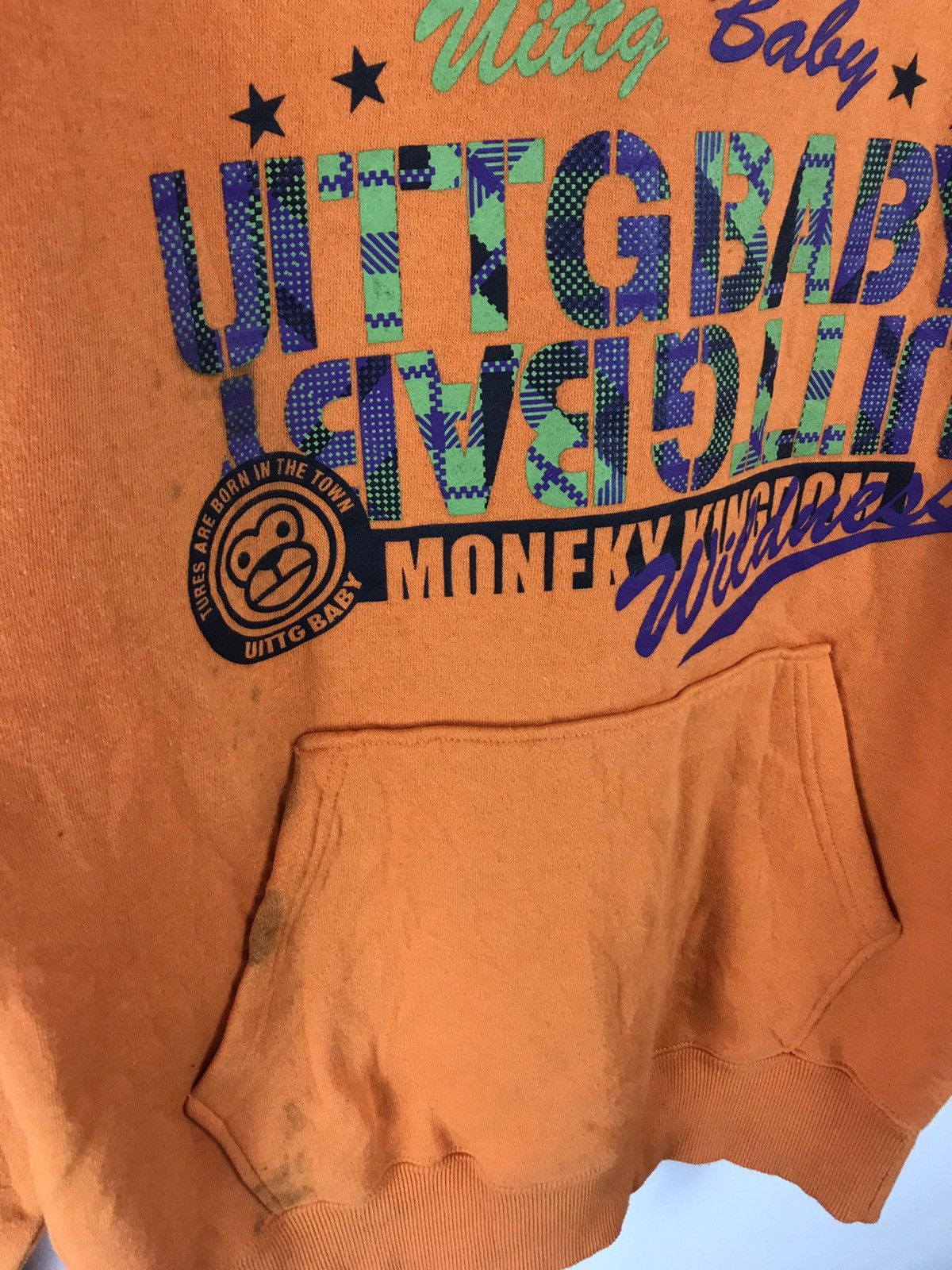 Japanese Brand × Vintage Japanese Vintage UITTG Baby Monkey Kingdom Wildness Hoodie Size US M / EU 48-50 / 2 - 4 Thumbnail