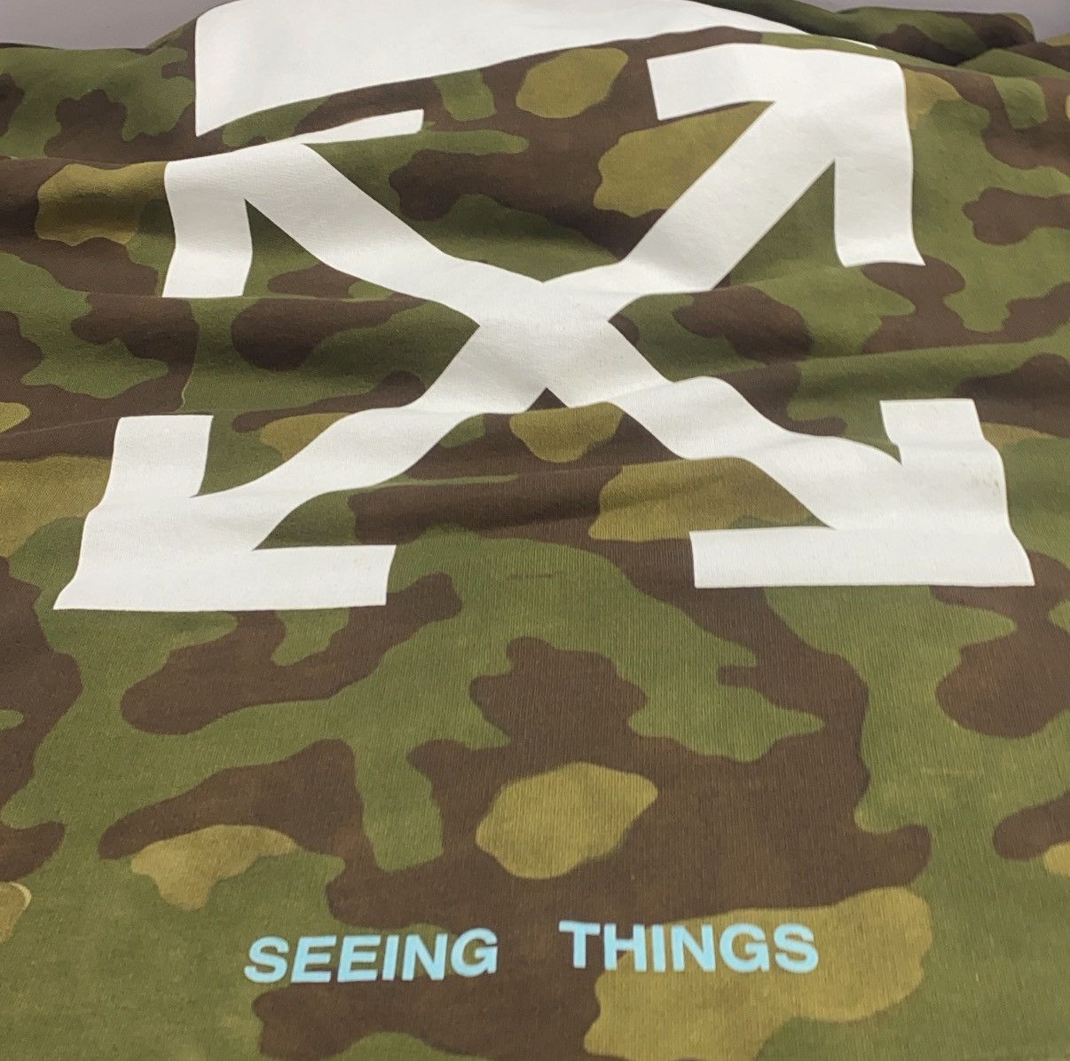 Off-White Off-White Virgil Abloh camouflage cotton-jersey hoodie Size US L / EU 52-54 / 3 - 5 Thumbnail