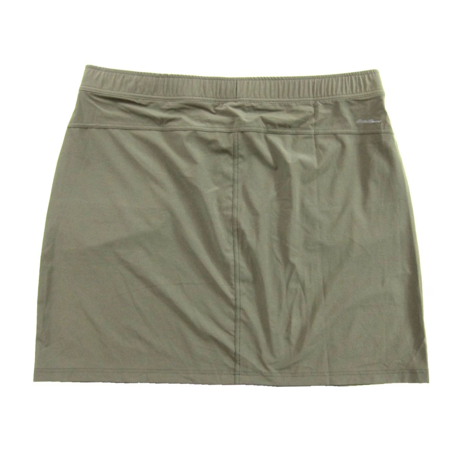 Eddie Bauer NWT Eddie Bauer Thyme Green Stretch Escapelite Elastic Waist Pocket Skirt XL Size 40" / US 18 - 2 Thumbnail