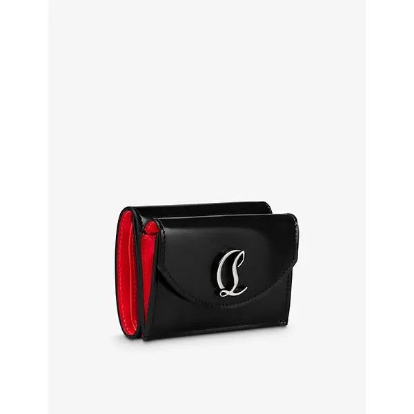 Christian Louboutin o1bcso1str0825 Size:OS/ Patent Leather Wallet in Black Size ONE SIZE - 2 Thumbnail