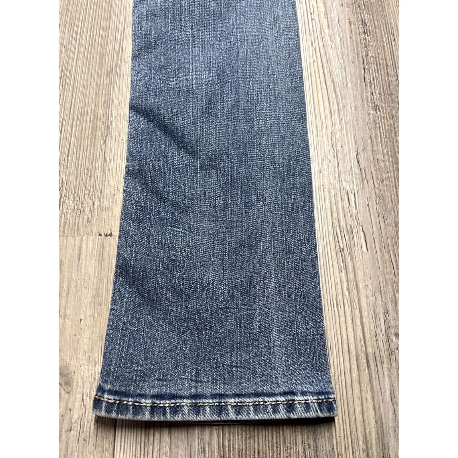 Vintage Rock Revival Jeans Womens Size 28 Sherry Straight Embroidered Pocket Denim Blue 5-Pocket Regular Rise Mid Vintage No Mens Womens Boys Girls Size 28" / US 6 / IT 42 - 6 Thumbnail