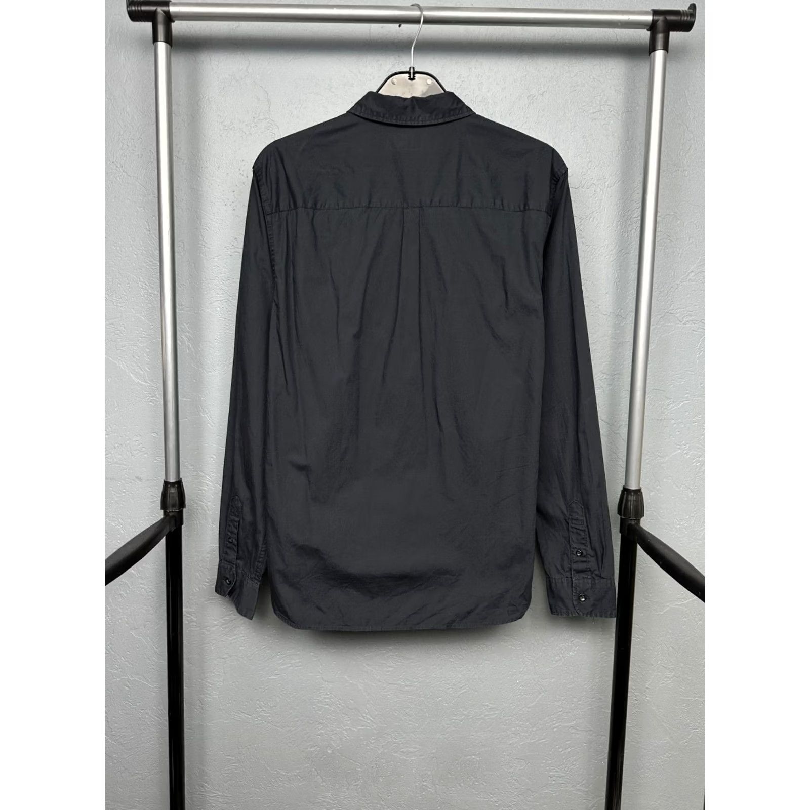 Allsaints AllSaints Riviera Long Sleeve Shirt Mens S Gray Cotton Button-Up Collared Vintage No Size US S / EU 44-46 / 1 - 6 Thumbnail