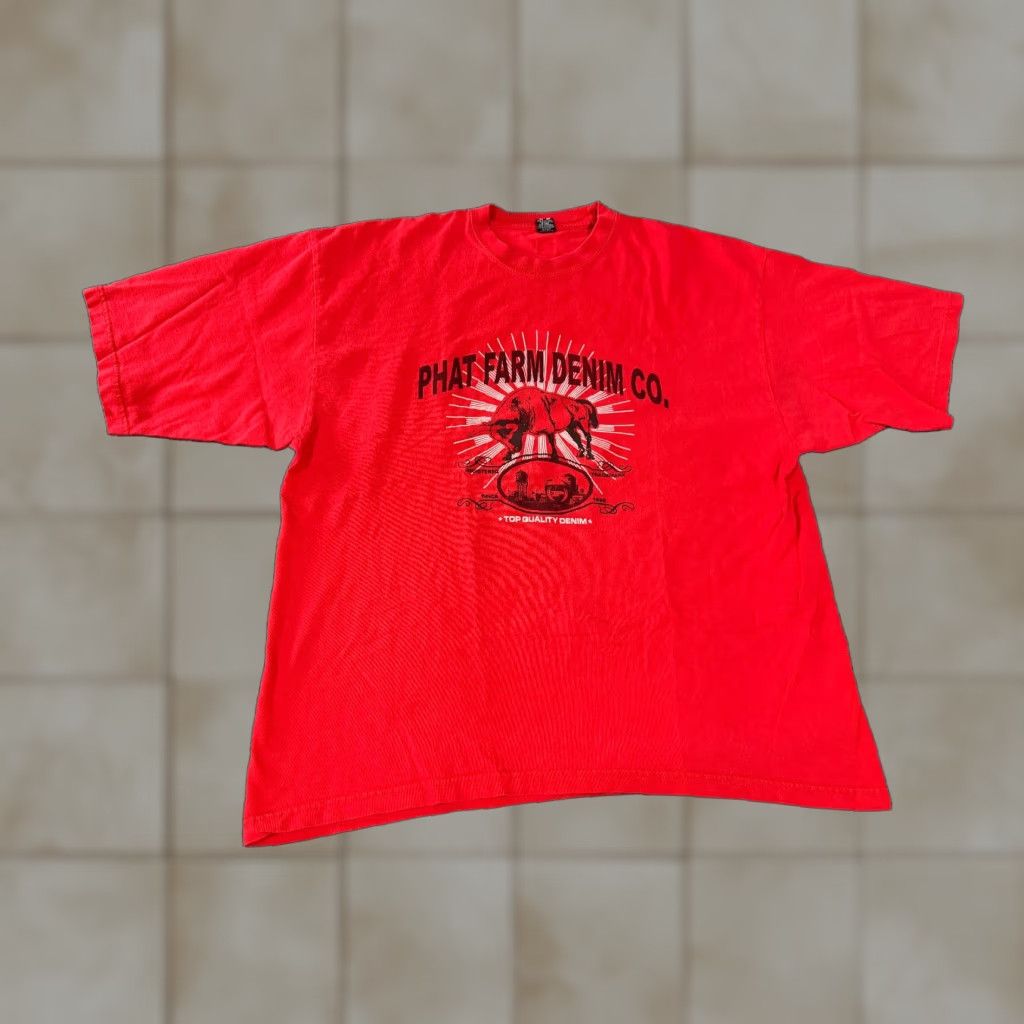 Phat Farm Phat Farm Graphic T Shirt Mens 2XL Red Hip Hop Streetwear Size US XXL / EU 58 / 5 - 1 Thumbnail