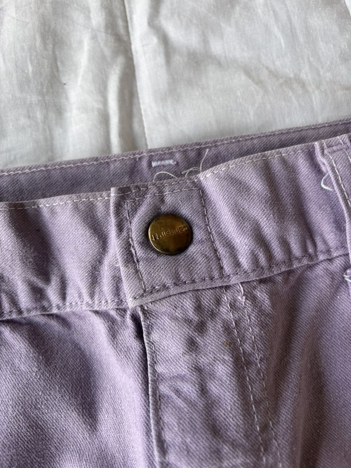 Carhartt Vintage Carhartt Faded Purple Workwear Carpenter Pants Size US 29 - 9 Thumbnail