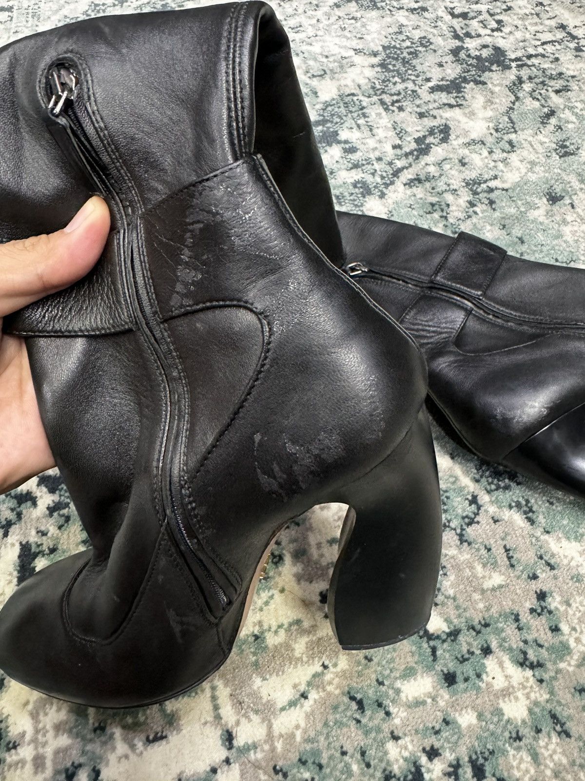 Prada PRADA BOOTS MARY JANE NAPPA BLACK SHOES SIZE 39 Size US 9 / IT 39 - 11 Thumbnail