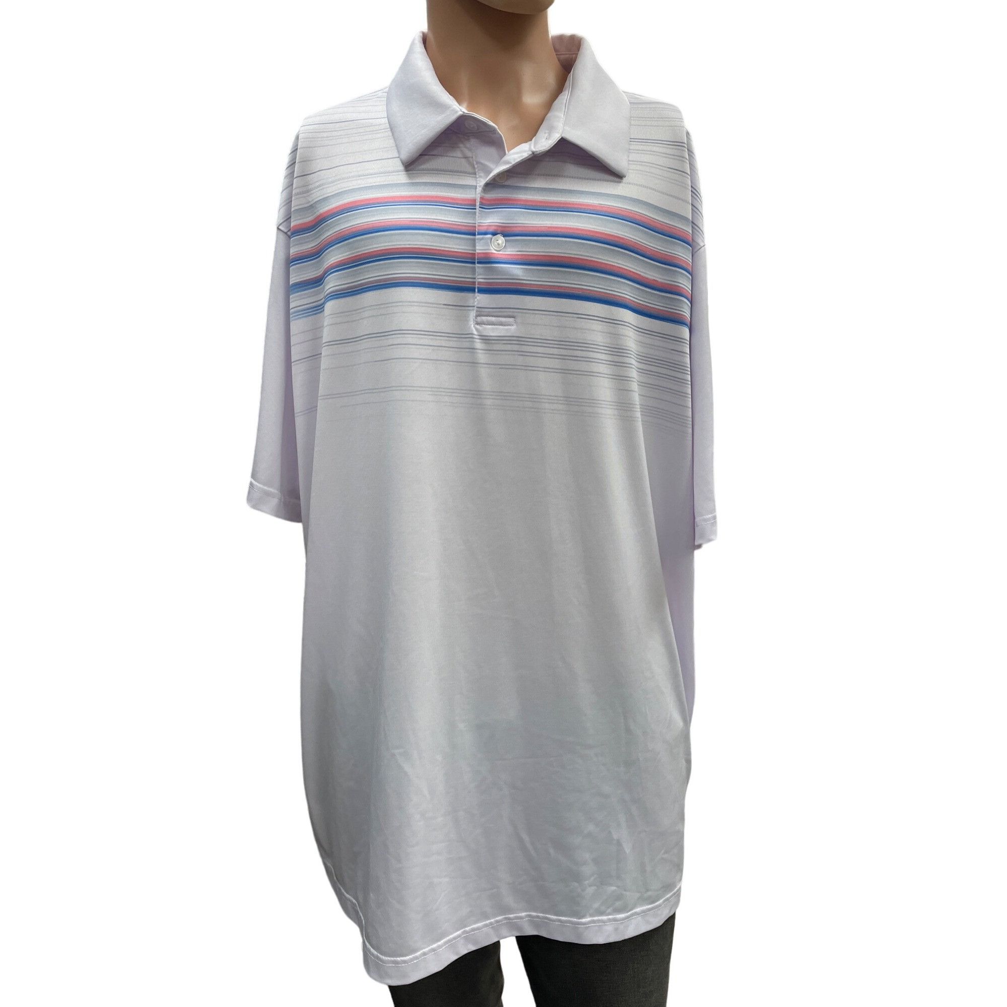 Other Ben Hogan Men White with Blue Gray Pink stripes on top L SKU Size US L / EU 52-54 / 3 - 1 Thumbnail