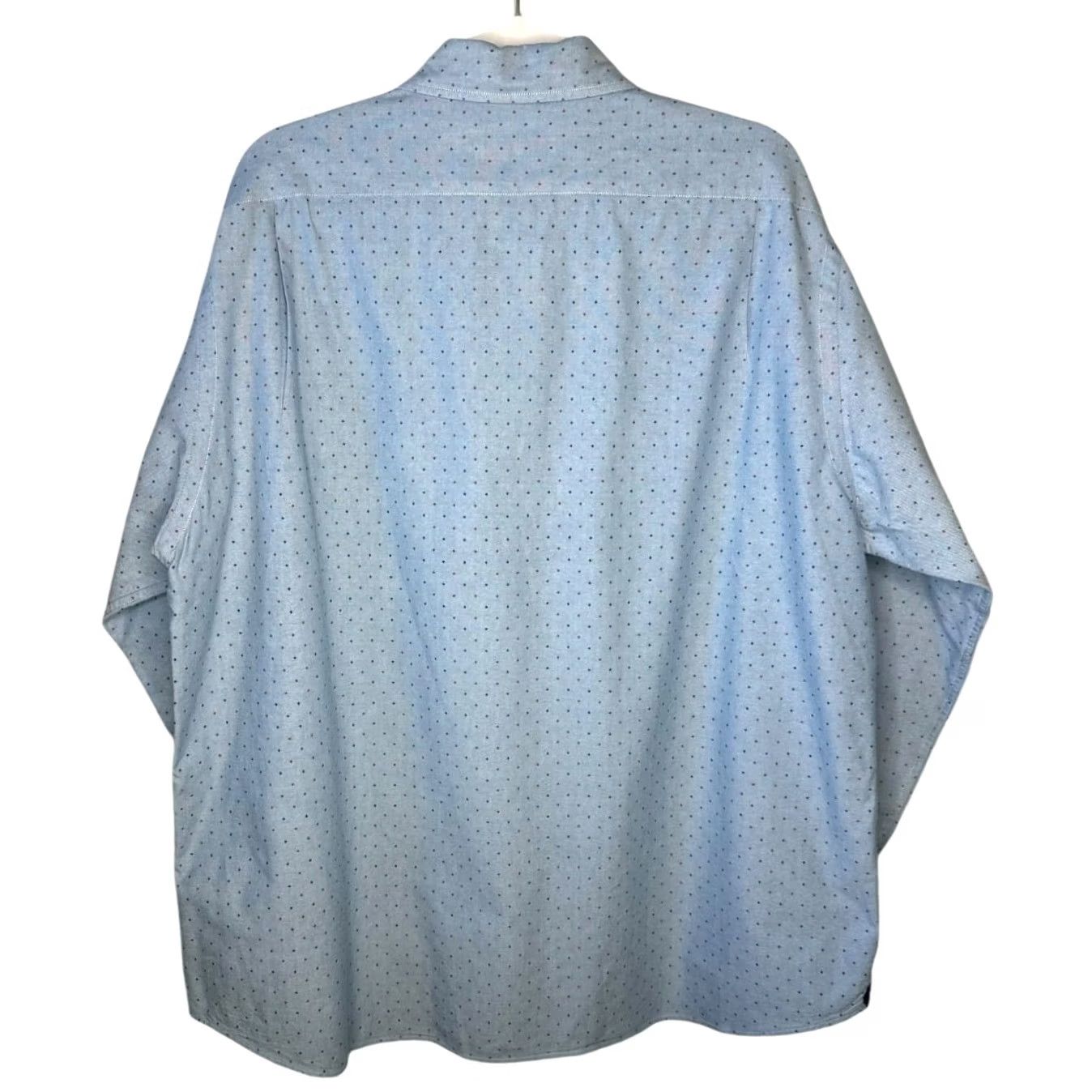 Cremieux CREMIEUX CLASSICS Mens XL Blue Dotted Button Down Long Sleeve Shirt Size US XL / EU 56 / 4 - 3 Thumbnail
