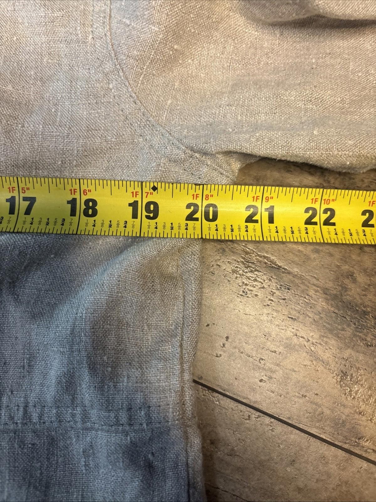 Other Studio Ease Linen Button Down Boxy Jacket Cropped Top Summer Size L / US 10 / IT 46 - 6 Thumbnail
