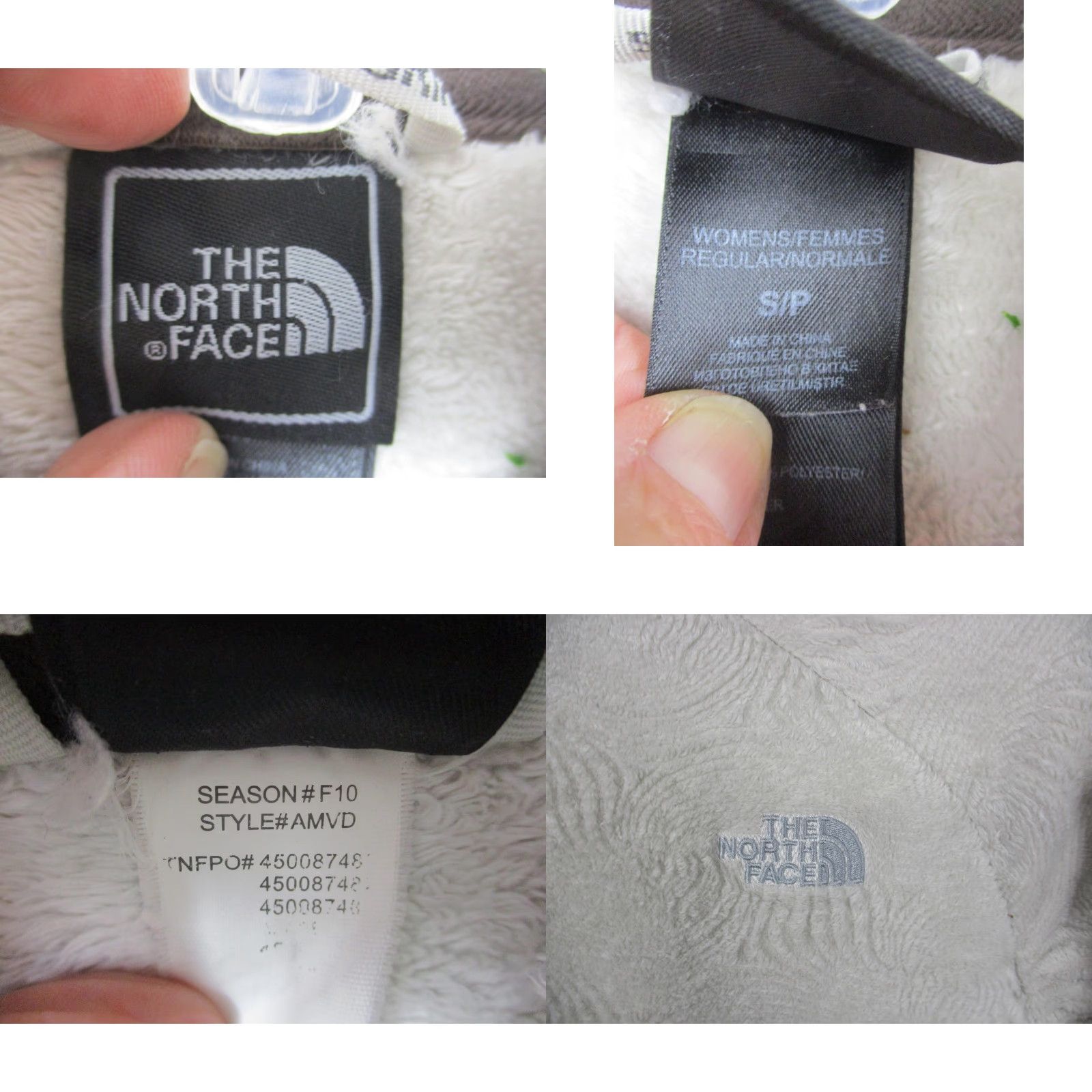 The North Face The North Face Jacket Womens S White Fleece Full Zip High Pile Soft Winter AMVD Size S / US 4 / IT 40 - 8 Thumbnail