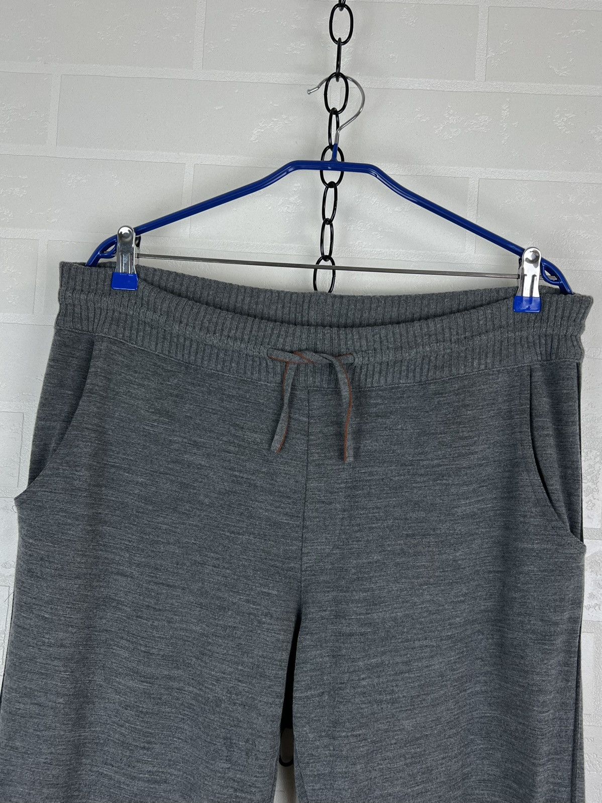 Loro Piana LORO PIANA Sweatpants Joggers Virgin Wool Gray Men’s Size US 34 / EU 50 - 4 Thumbnail