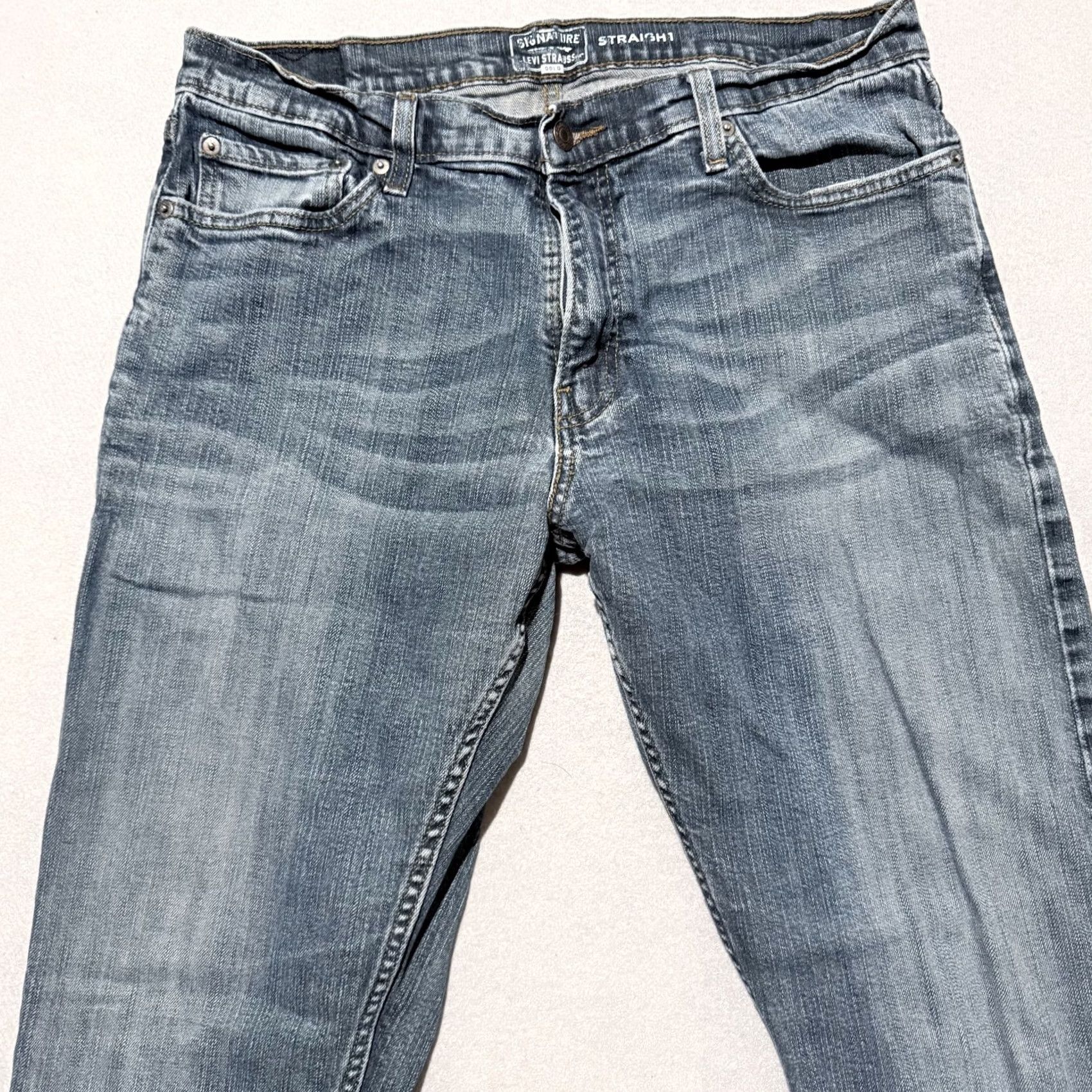 Levi's Levi Strauss Signature Gold Straight Jean Mens Blue Denim Button Classic - 36X32 Size US 36 / EU 52 - 3 Thumbnail