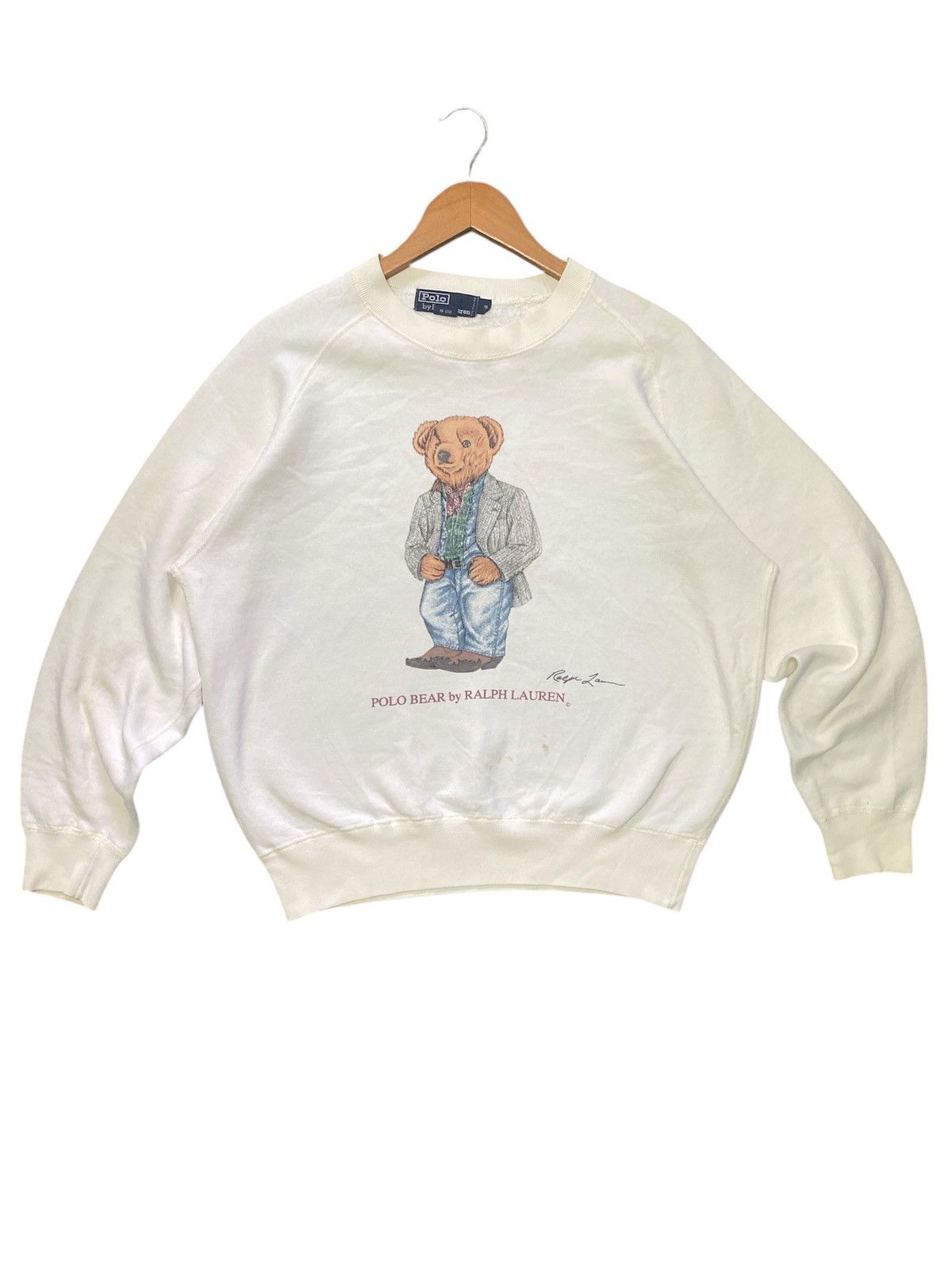 Designer × Polo Ralph Lauren × Vintage 💥RARE💥VINTAGE POLO RALPH LAUREN BEAR SWEATSHIRT🔥 Size US S / EU 44-46 / 1 - 1 Thumbnail