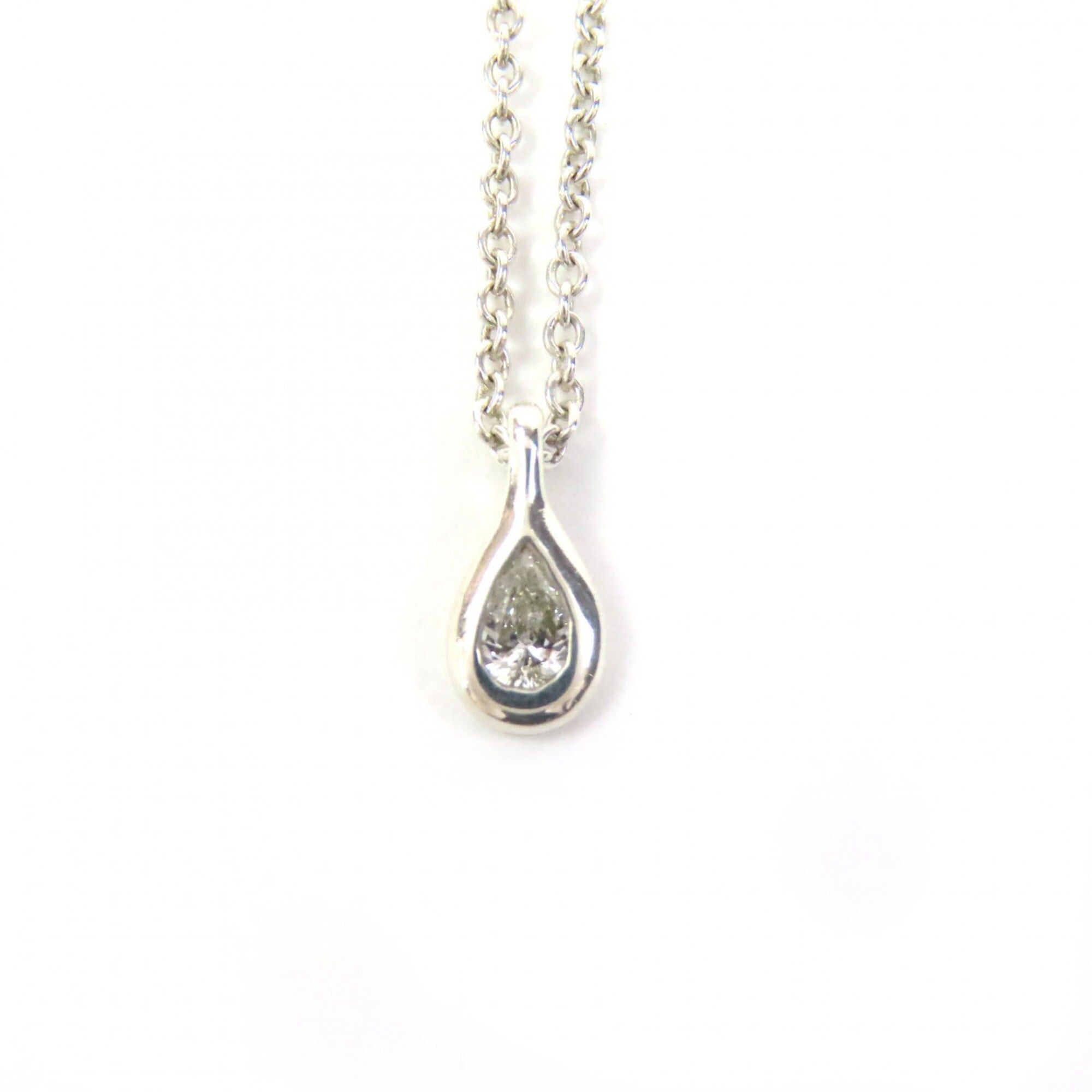 Tiffany & Co. TIFFANY&Co. Tiffany & Co. Elsa Peretti By the Yard Pear-Shaped Diamond AG925 Necklace, Silver, Made in Spain, Weight 1.5g, Women's, Very Popular, Highly Recommended ◎ Size ONE SIZE - 1 Thumbnail
