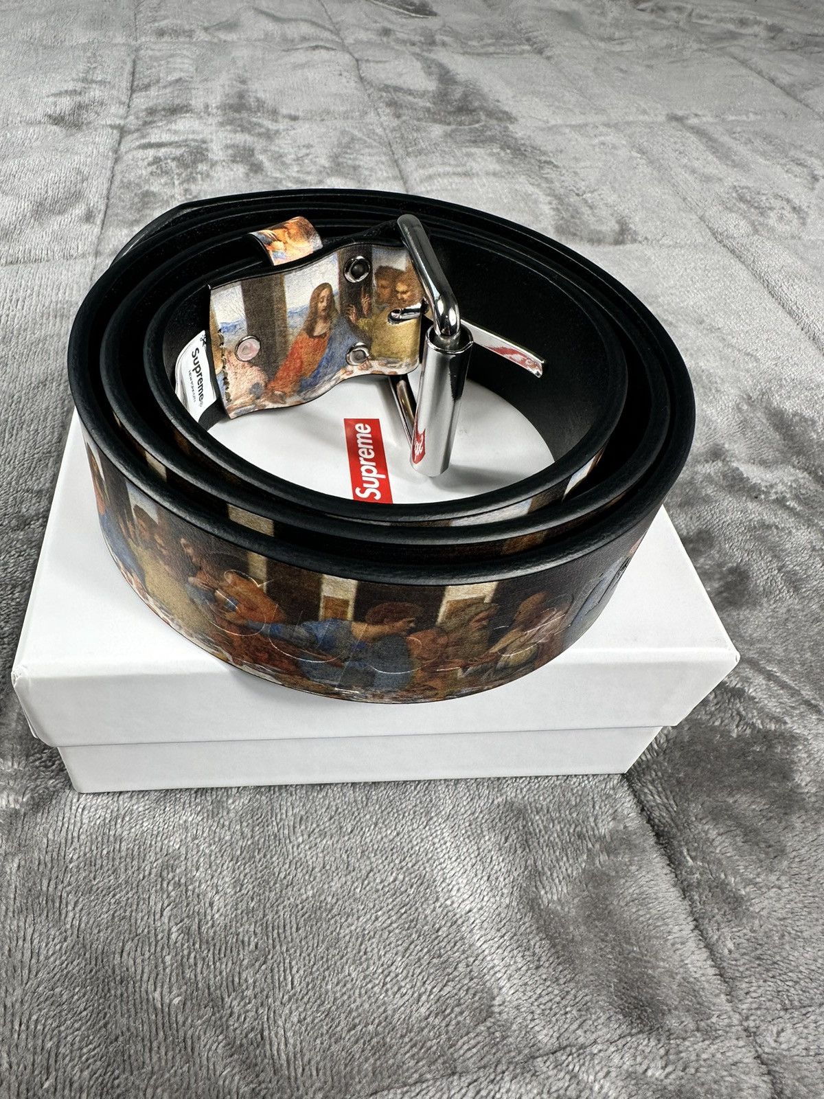Supreme Supreme Last Supper Leather Belt Medium | Grailed