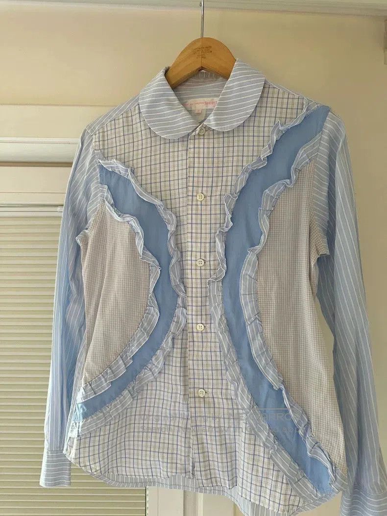Comme des Garcons COMME des GARCONS Ruffled Check Shirt . Size US M / EU 48-50 / 2 - 3 Thumbnail