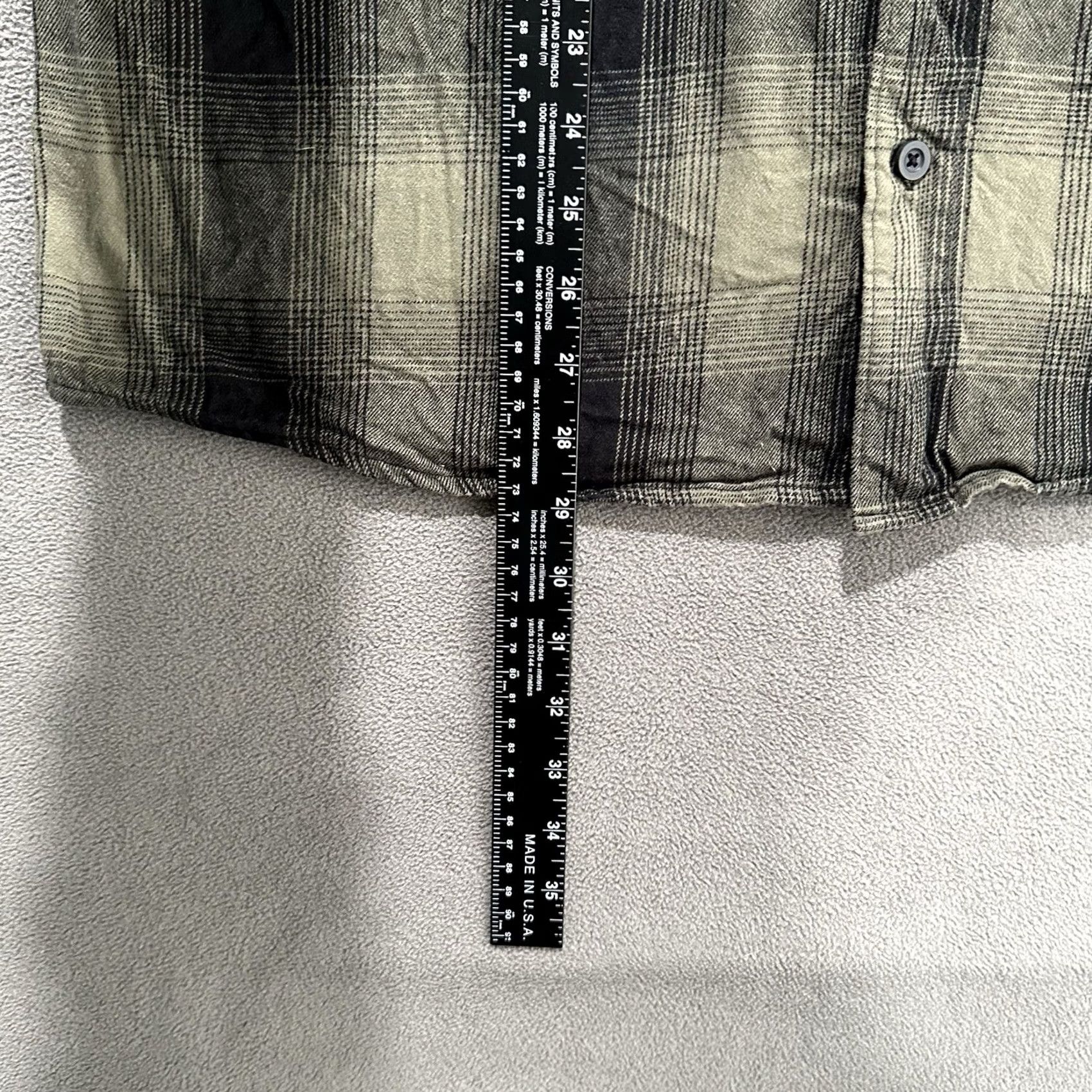 Vintage No Boundaries Shirt Mens Large Olive Green Plaid Hooded Flannel Oversized Fit Size US L / EU 52-54 / 3 - 6 Thumbnail
