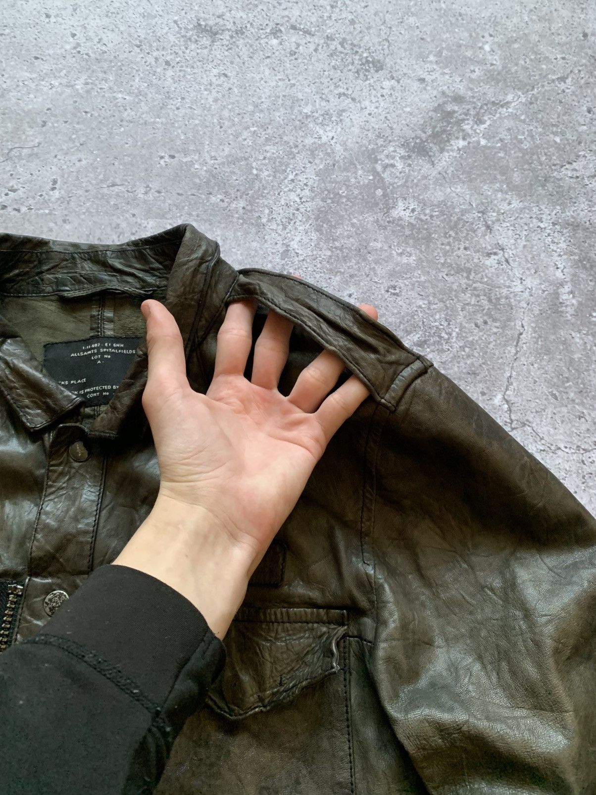 Allsaints 🔥ALLSAINTS AVANT GARDE OPIUM LEATHER JACKET Size US M / EU 48-50 / 2 - 9 Thumbnail