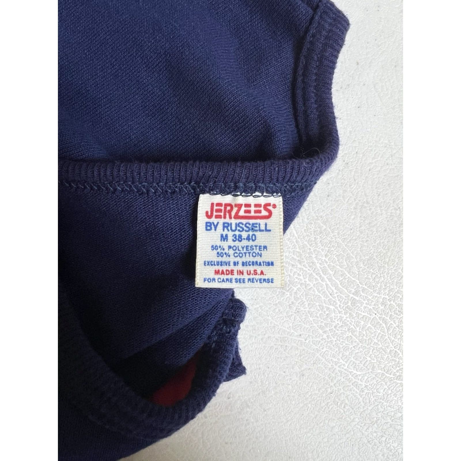 Jerzees VINTAGE Jerzees By Russell Long Sleeve Henley Blue Snap Shirt USA Men’s M Size US M / EU 48-50 / 2 - 4 Thumbnail