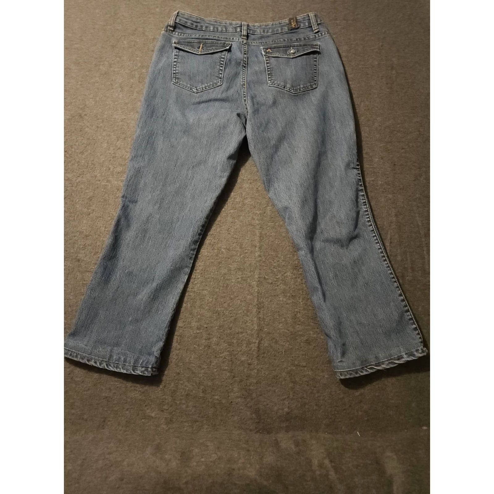 Wrangler Aura Wrangler Aura Wrangler Jeans Women's 14 Short Blue Denim Mid Rise Western Cowgirl Capris Size 36" / US 14 / IT 50 - 7 Thumbnail