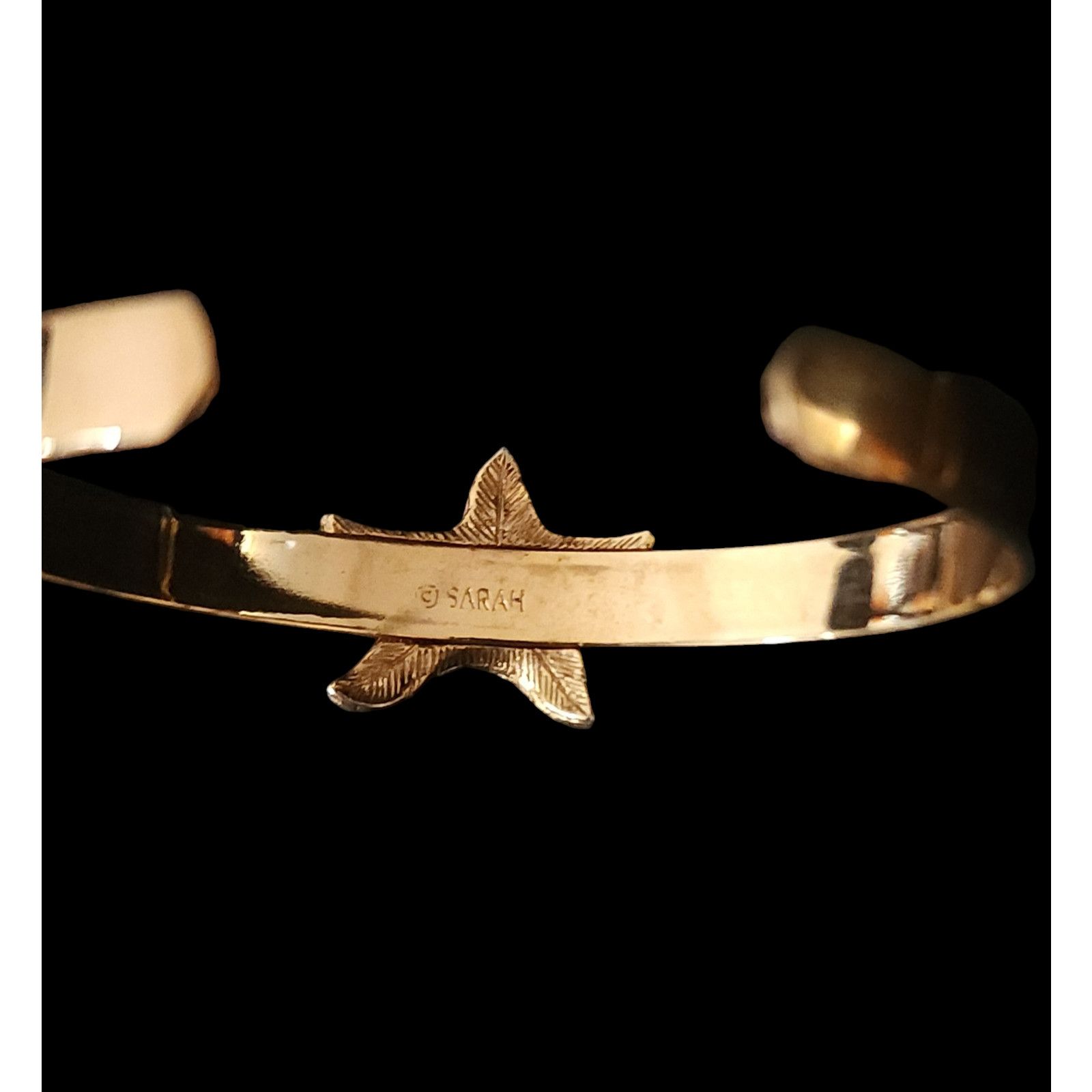 Sarah Flint Vintage Sarah Coventry Sea Starfish Gold Tone Cuff Bracelet Size ONE SIZE - 3 Thumbnail