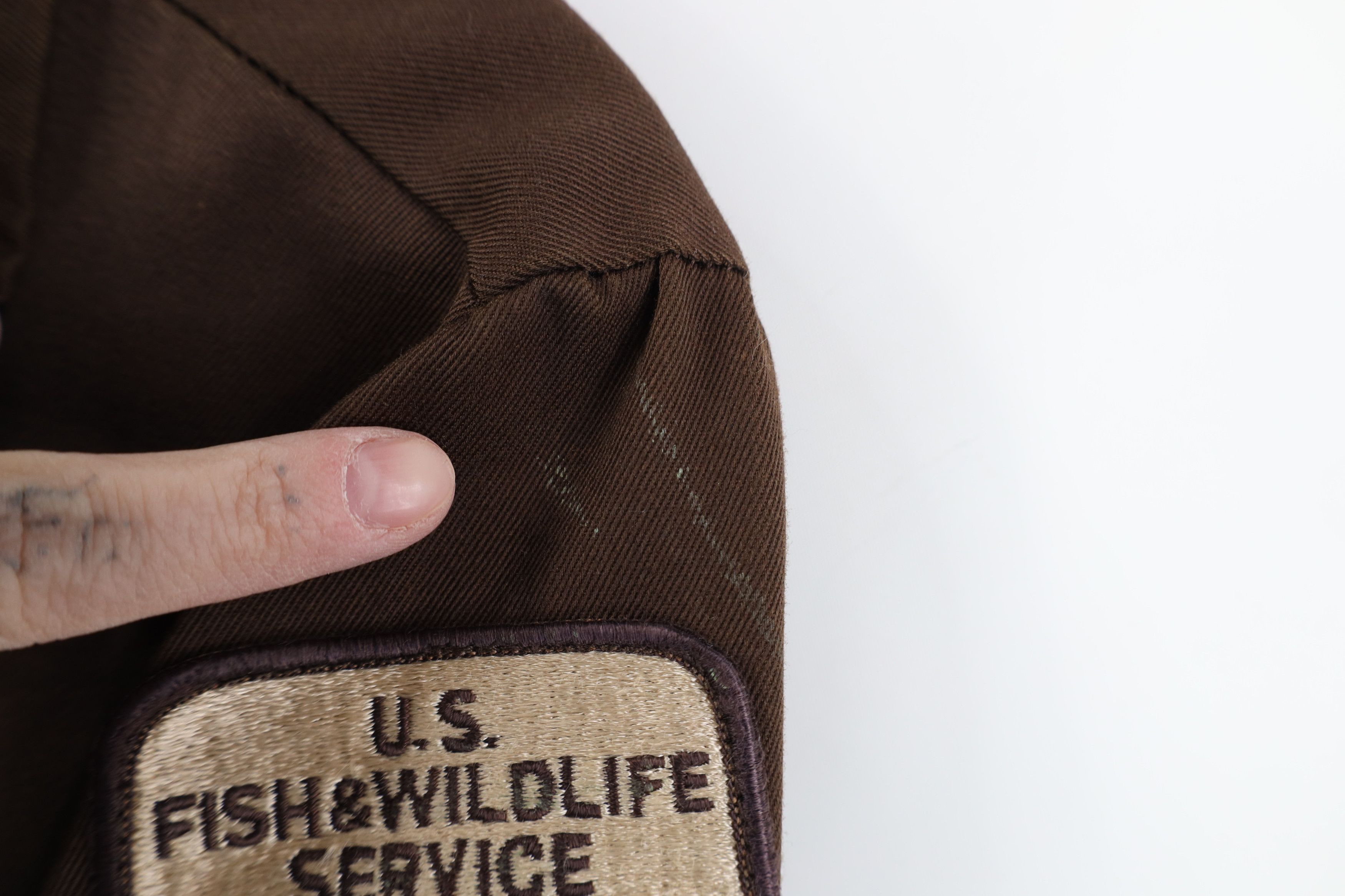 Vintage Vintage 70s Fish & Wildlife Service Button Back Twill Jacket Size M / US 6-8 / IT 42-44 - 5 Thumbnail