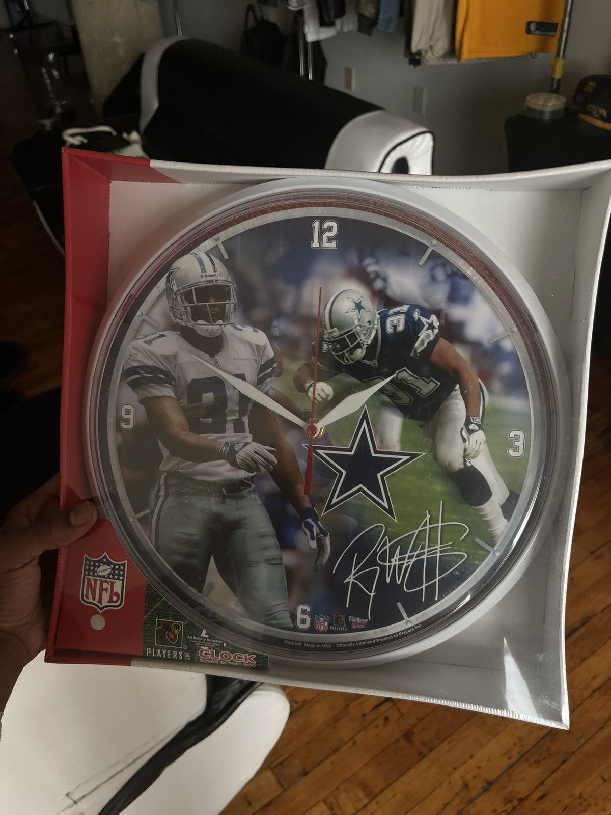 NFL Dallas Cowboys Roy Williams NFL Plastic Wall Clock Size ONE SIZE - 1 Thumbnail