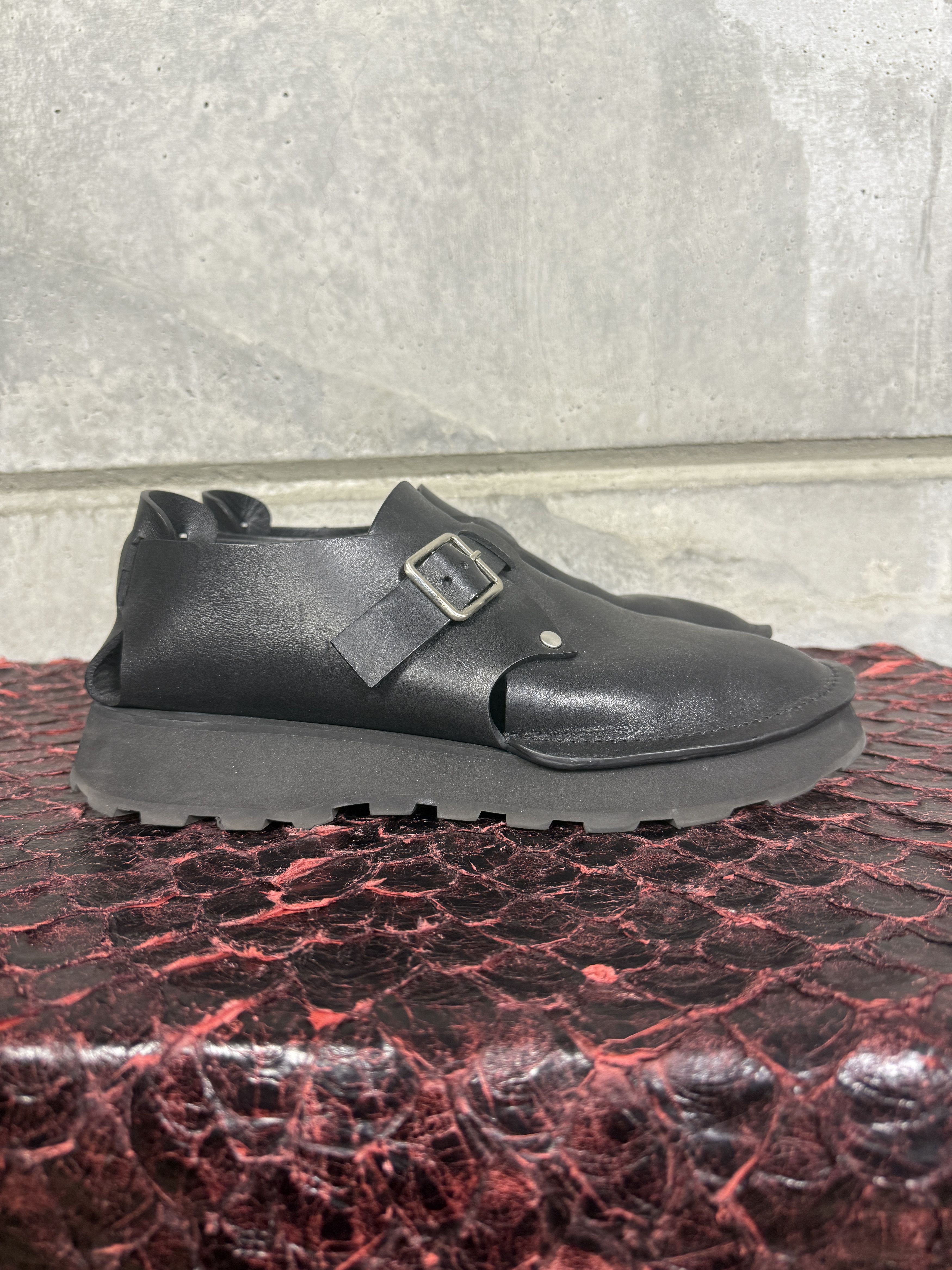 Jil Sander $790 Jil Sander Cut-Out Leather Buckle Shoes Size US 10.5 / EU 43-44 - 4 Thumbnail