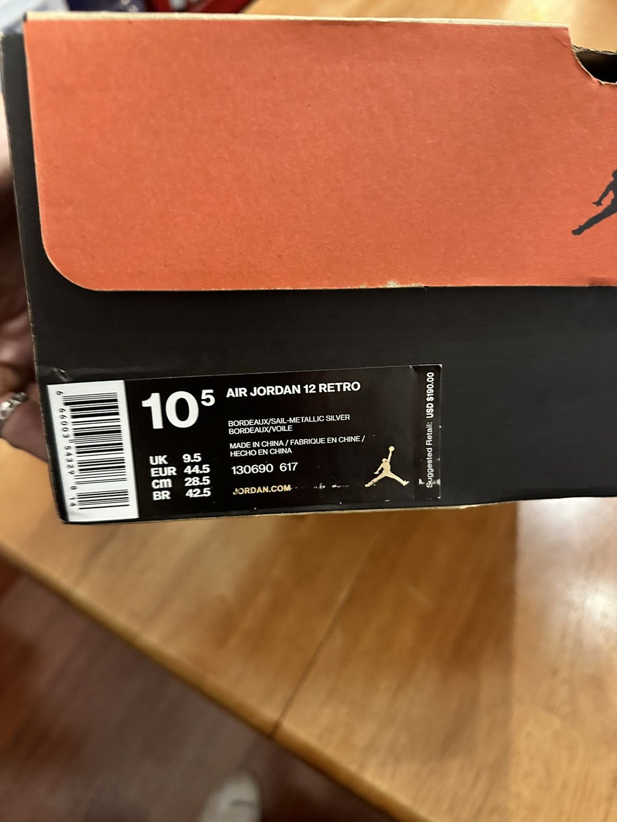 Jordan Brand Air Jordan 12 retros Size US 10.5 / EU 43-44 - 7 Thumbnail