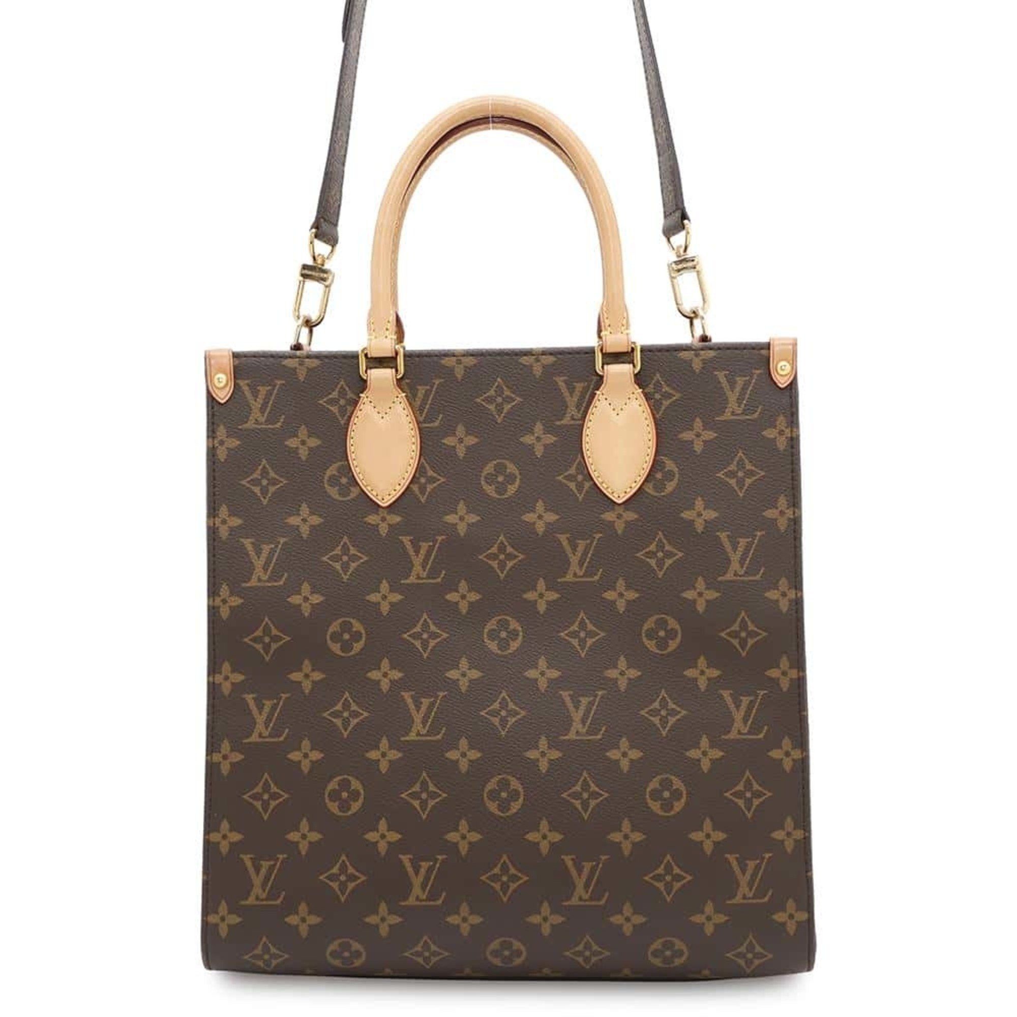 Louis Vuitton Tote Bag Monogram Sac Plat Pm M46263 2Way in Red, Women's