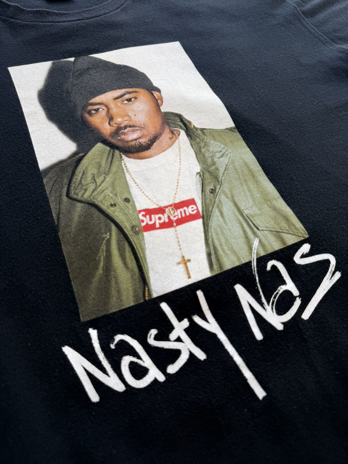 Supreme Supreme Nas T-Shirt Black XL RARE Size US XL / EU 56 / 4 - 3 Thumbnail