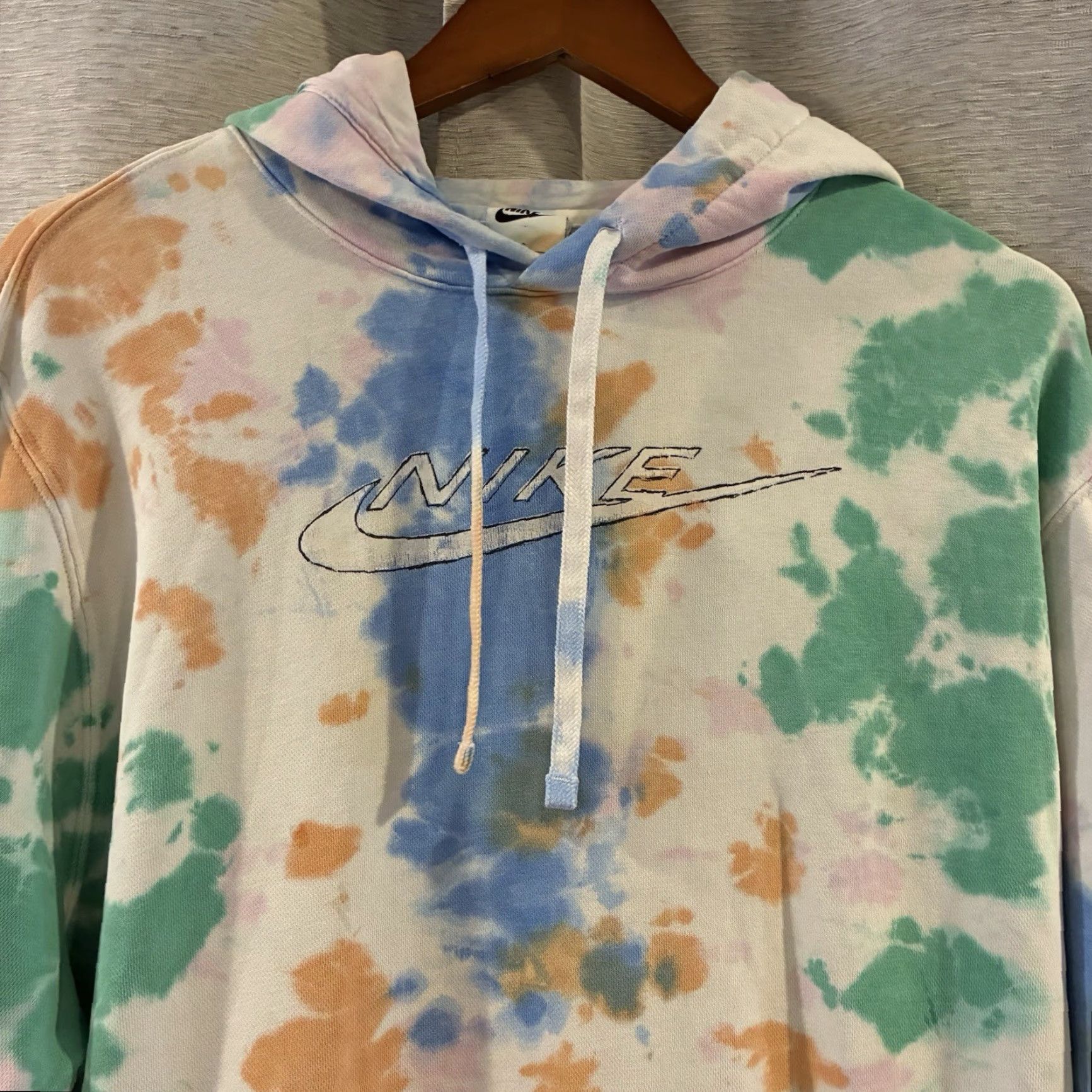 Nike Nike Sportswear Club Fleece Pullover Hoodie Men L Ice-Dye Photo Blue Multicolor Size Large Size US L / EU 52-54 / 3 - 3 Thumbnail