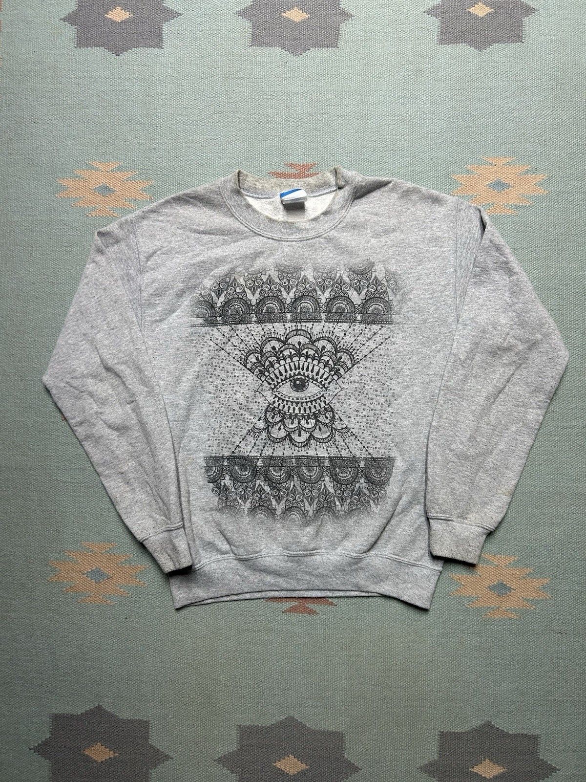 Vintage crewneck sweatshirt sacred geometry eyeball spiritual small Size US S / EU 44-46 / 1 - 1 Thumbnail