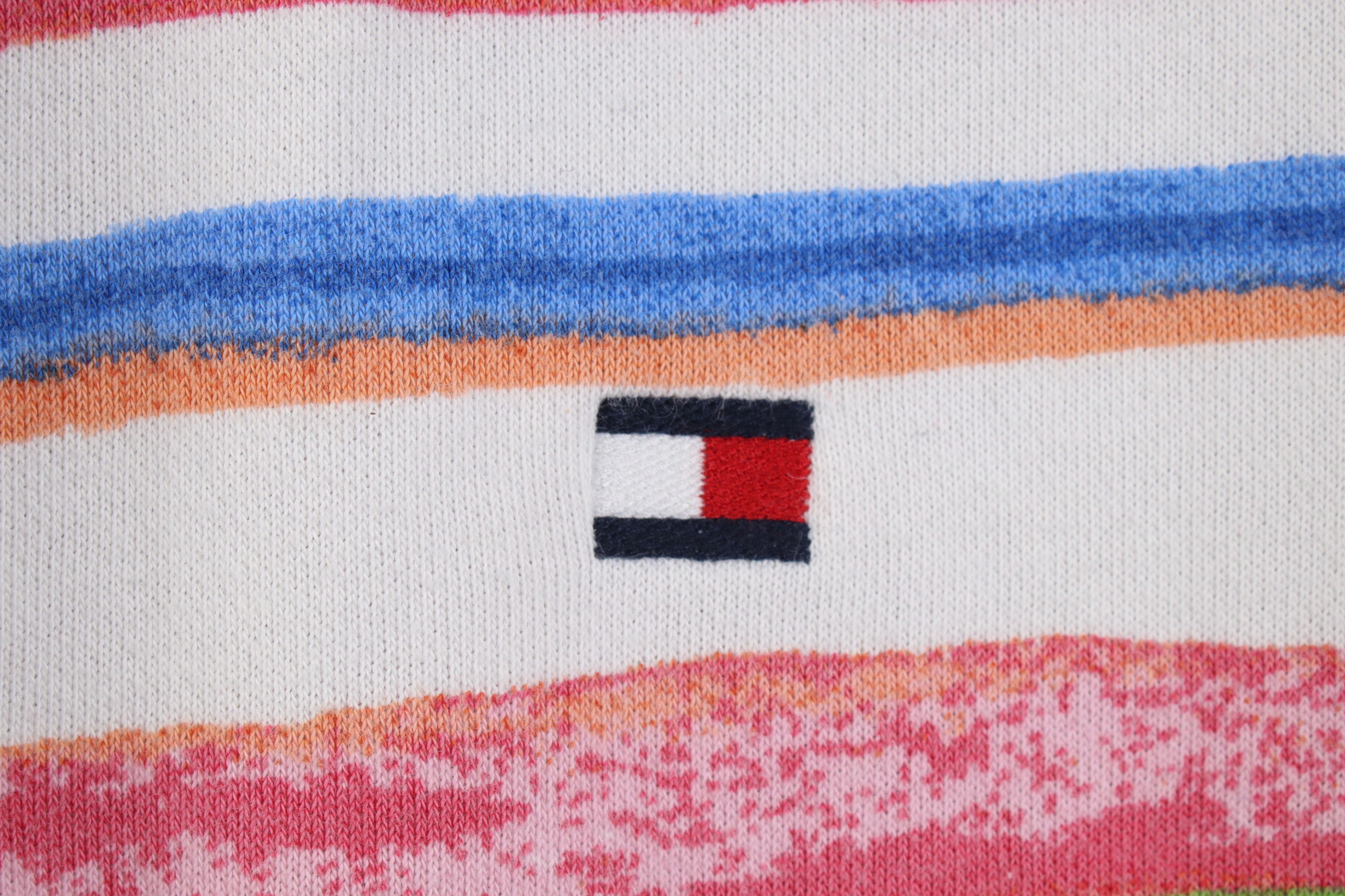 Tommy Hilfiger Vintage Y2K Tommy Hilfiger Terry Rainbow Full Zip Hoodie Size XXL / US 16-18 / IT 52-54 - 4 Thumbnail