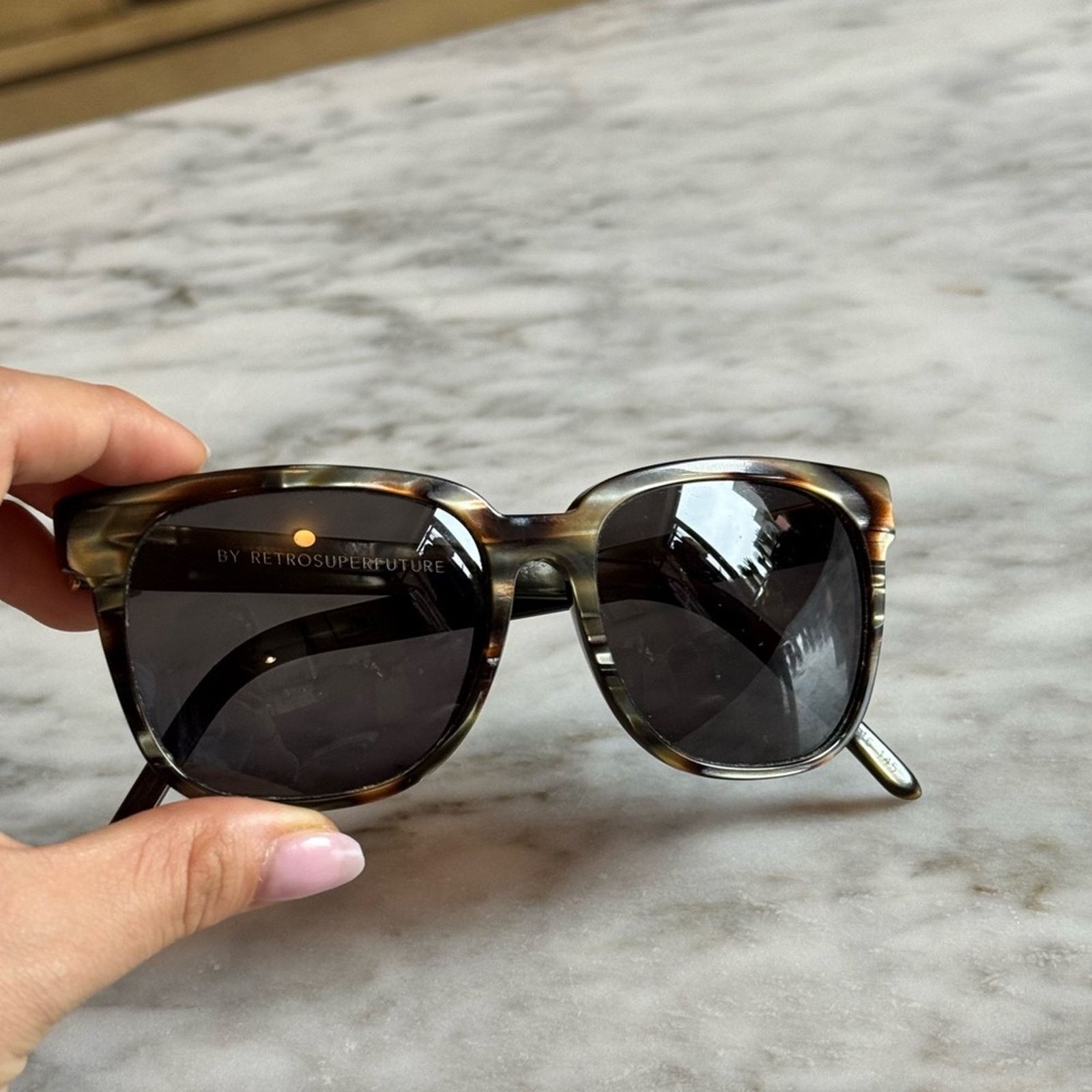 Retrosuperfuture RetroSuperFuture People (Tortoise) Shell Unisex Sunglasses Size ONE SIZE - 1 Thumbnail