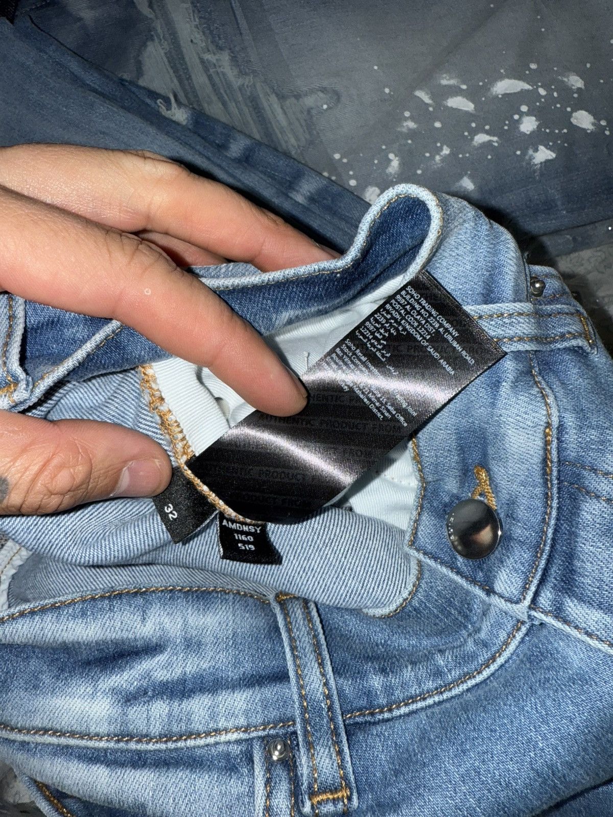 Amiri Mx1 paint splatter patch jeans Size US 32 / EU 48 - 11 Thumbnail
