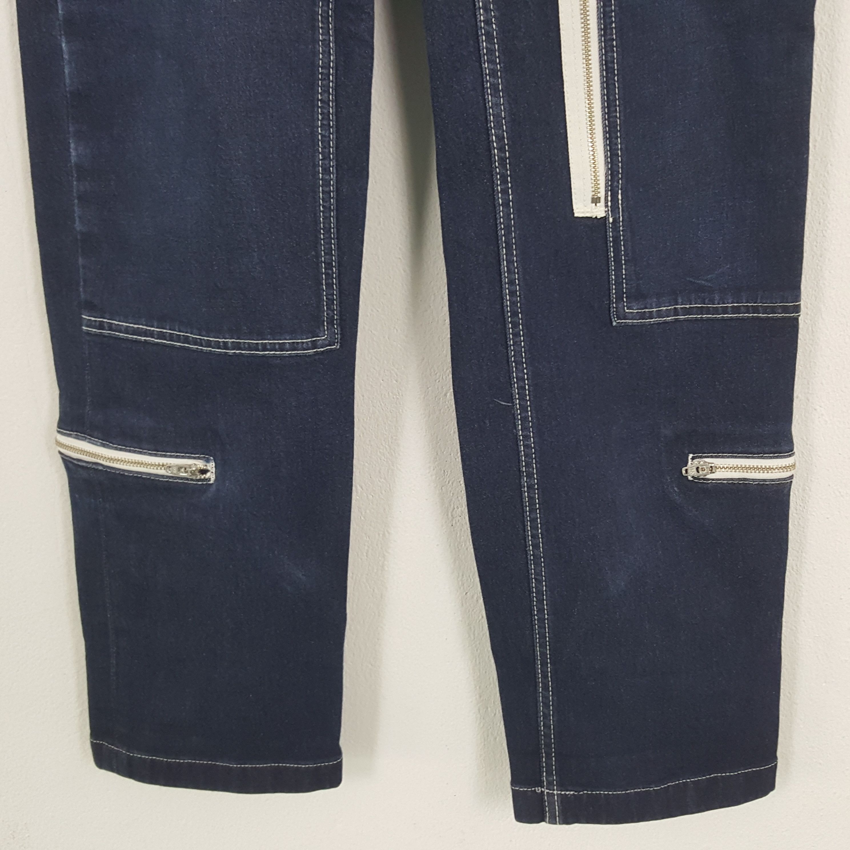 Japanese Brand × Vintage Vintage Xgirl Japanese Cargo Multi Zipper Pants Size US 27 - 3 Thumbnail