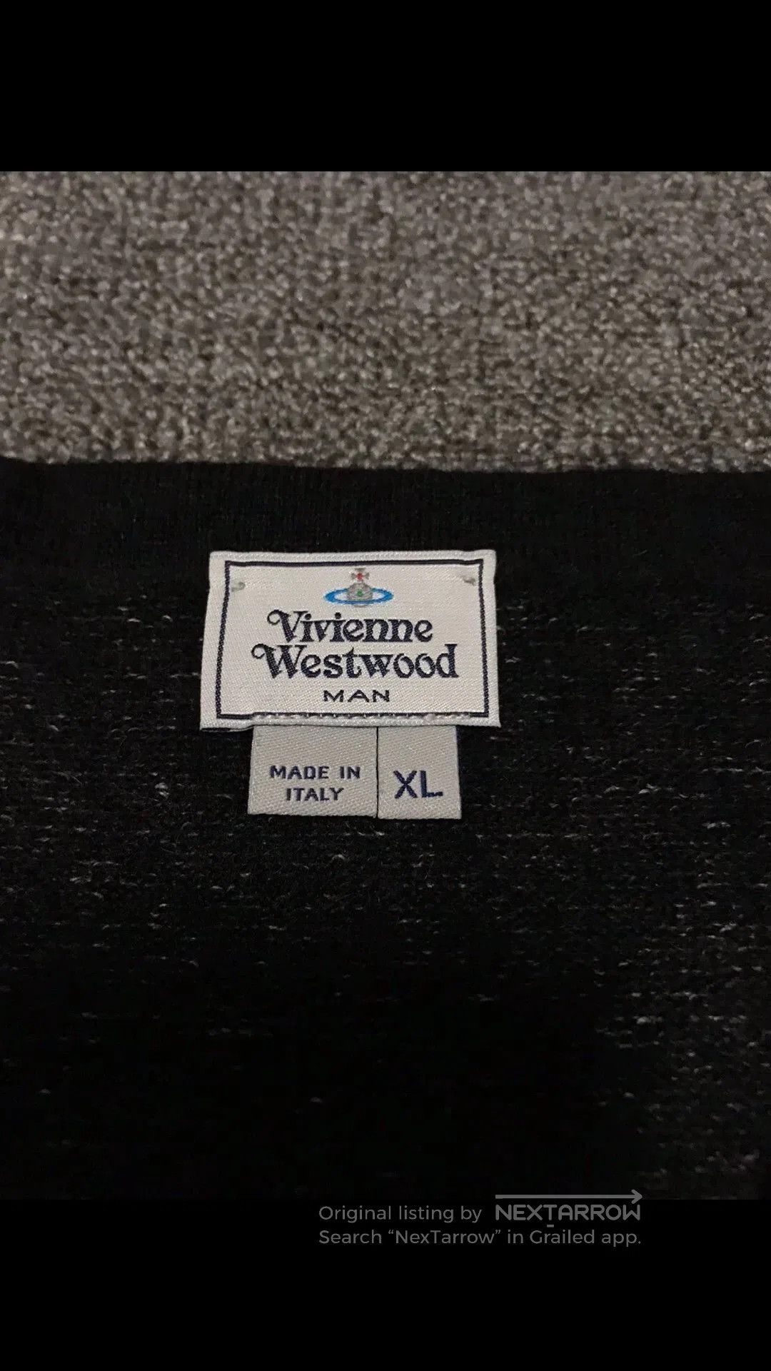 Vivienne Westwood V-Neck Multi Pattern Sweater - XL. Size US XL / EU 56 / 4 - 4 Thumbnail