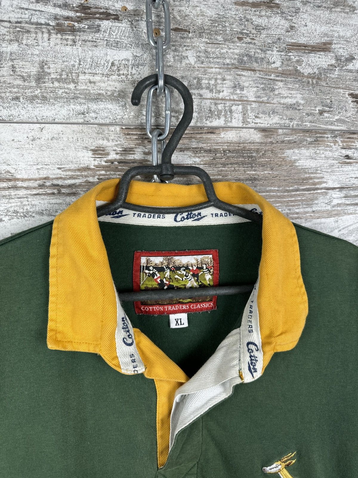 Vintage Mens Vintage Cotton Traders South Africa rugby sweatshirt Size US XL / EU 56 / 4 - 4 Thumbnail