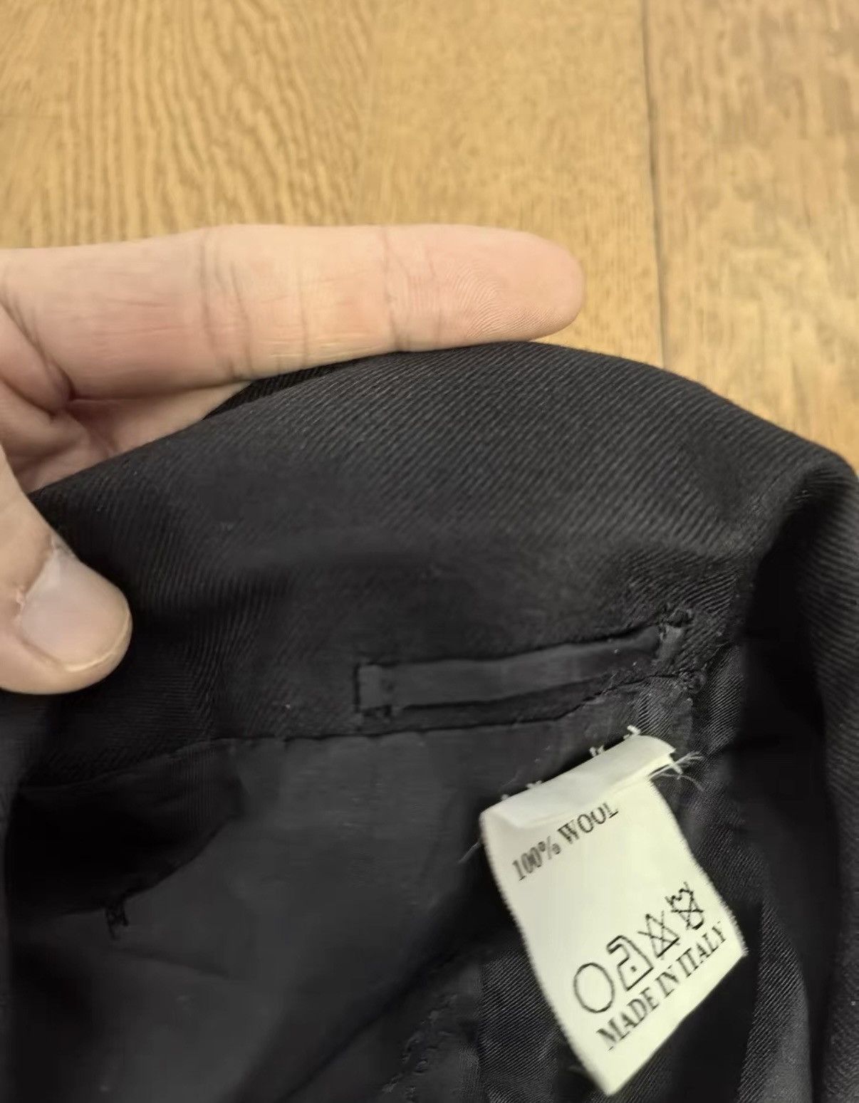 Kiton Kiton Black Wool Classic Blazer Size 44L - 5 Thumbnail
