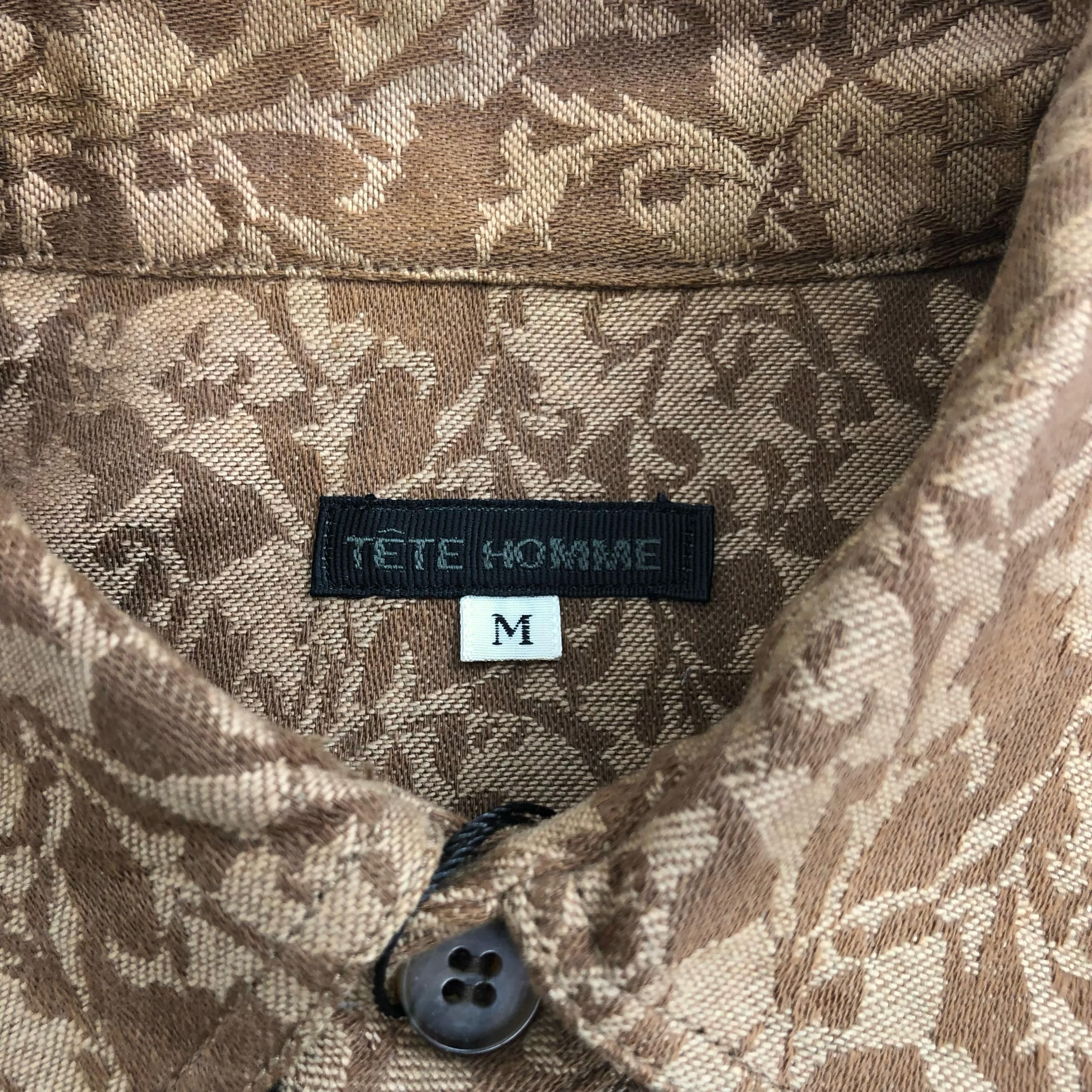 Issey Miyake Vtg Tete Homme Issey Miyake Double Pocket Floral Shirt Size US M / EU 48-50 / 2 - 8 Thumbnail