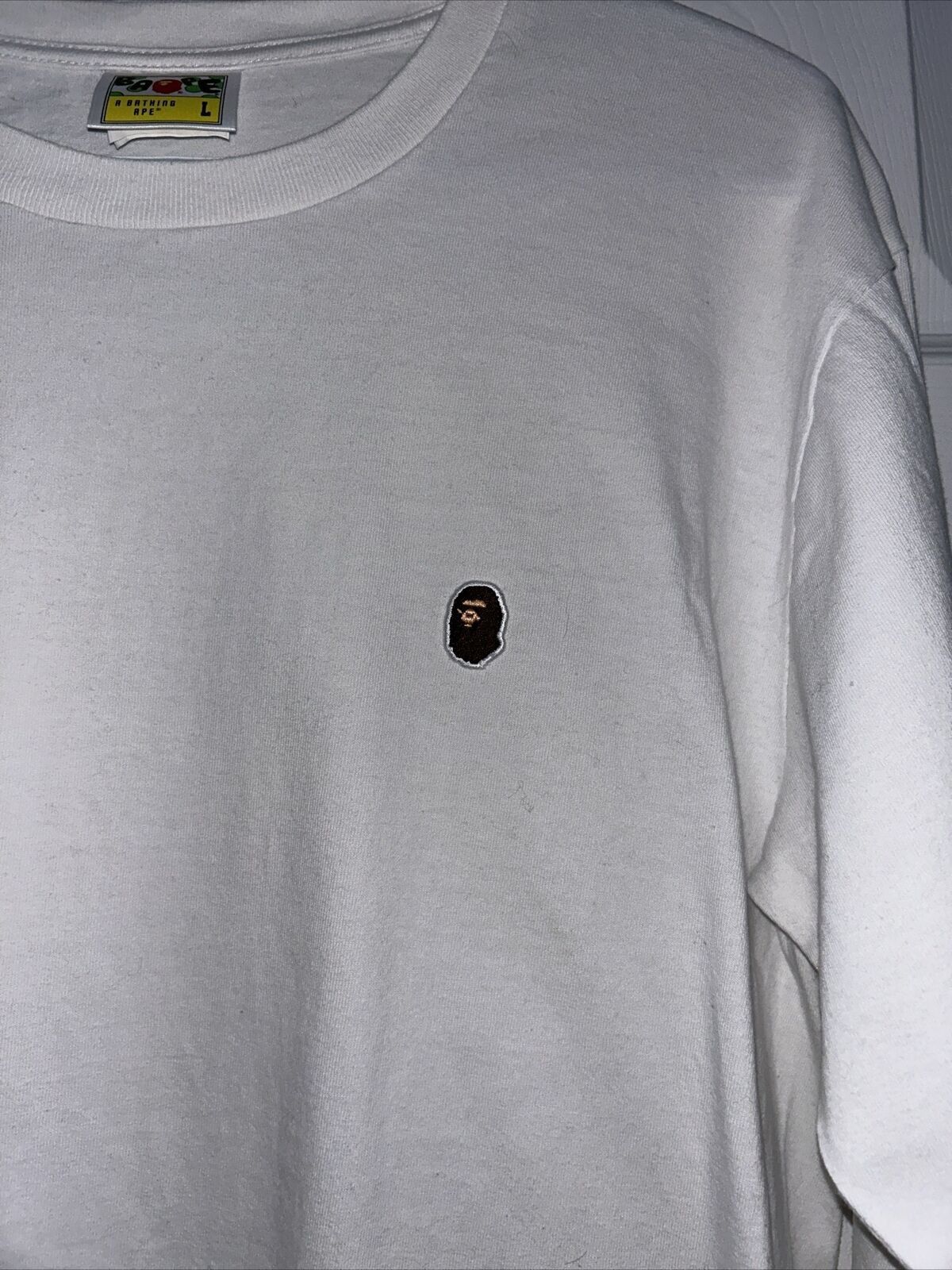 Bape Ape Head One Point Relaxed Fit L/S Tee Size US L / EU 52-54 / 3 - 5 Thumbnail
