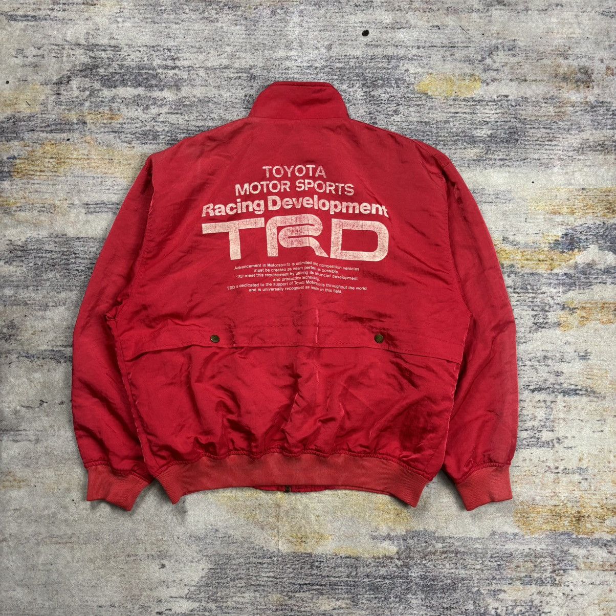 Vintage Vintage 90s Trd Toyota racing development bomber jacket Size US M / EU 48-50 / 2 - 2 Thumbnail