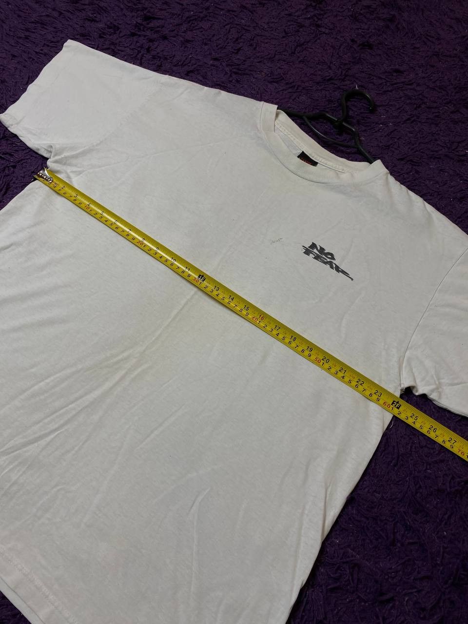 No Fear Big Print White T-Shirt No Fear Y2K Size XL Size US XL / EU 56 / 4 - 4 Thumbnail