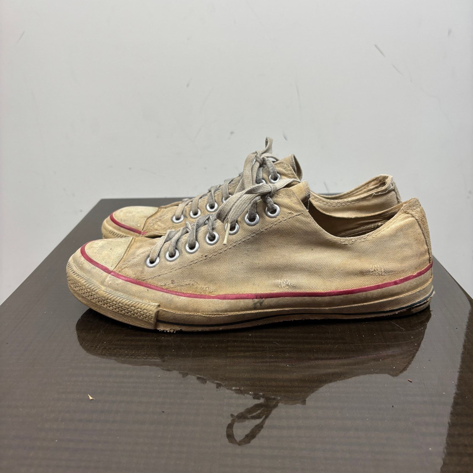 Converse × Vintage Vintage 80s Converse Low Sneakers Shoes Men's 11 Distressed Size US 11 / EU 44 - 5 Thumbnail